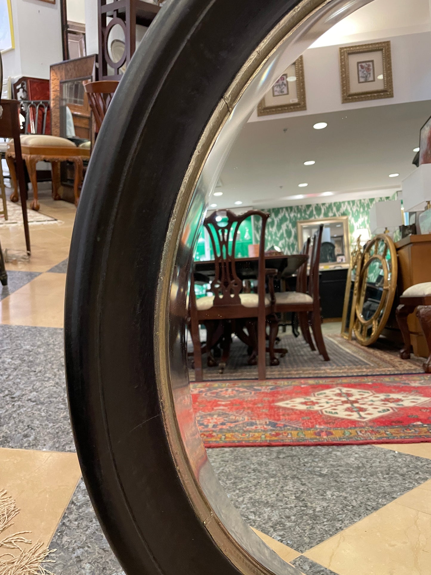 Pottery Barn Round Mirror (0I600E)