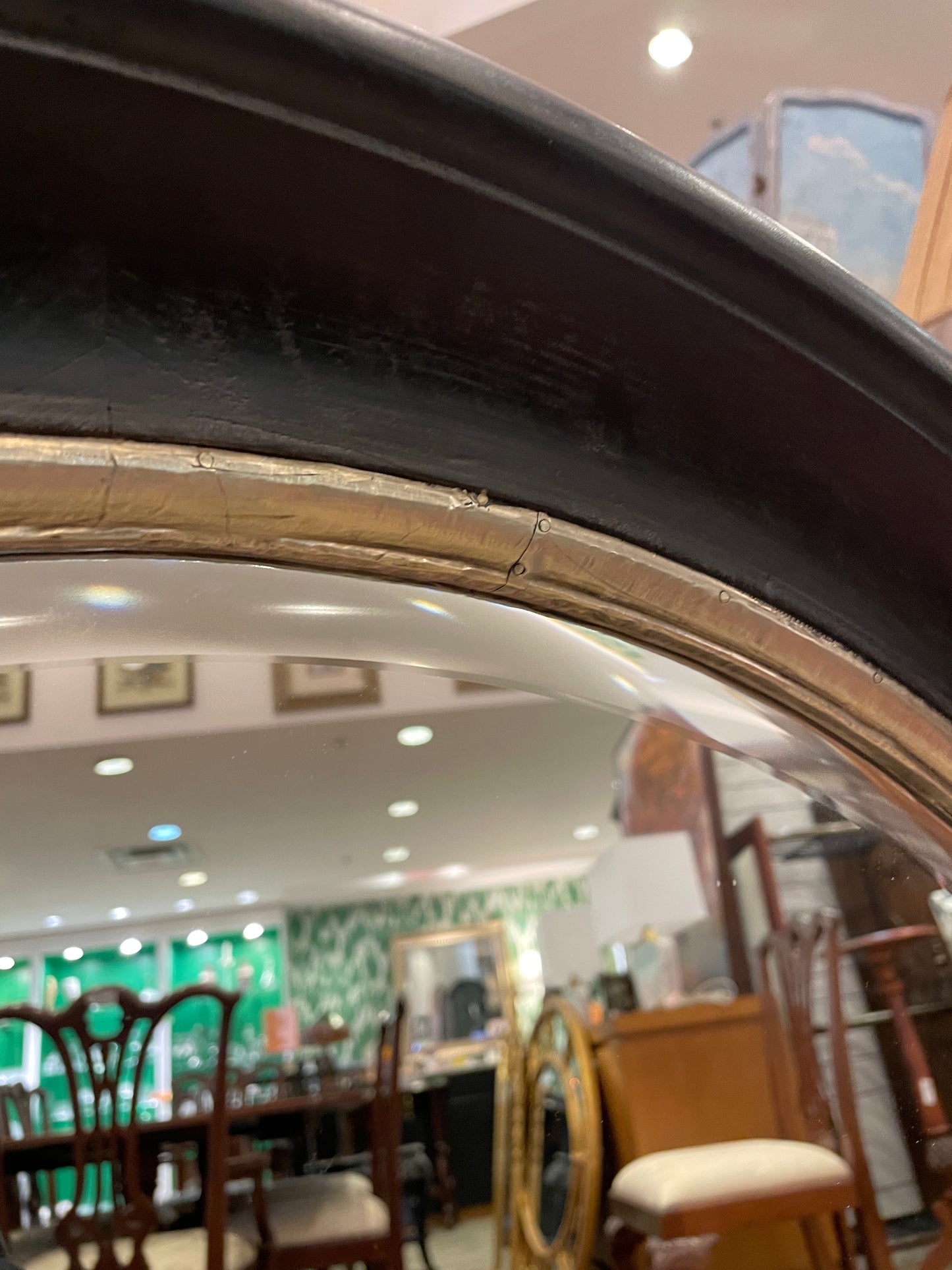 Pottery Barn Round Mirror (0I600E)