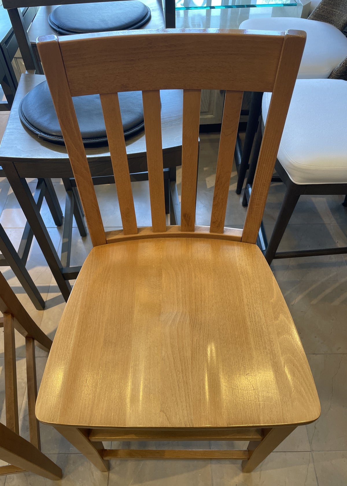 Maple Barstool, attr. Pottery Barn (Four available 03N003 03N004 03N005 03N006)