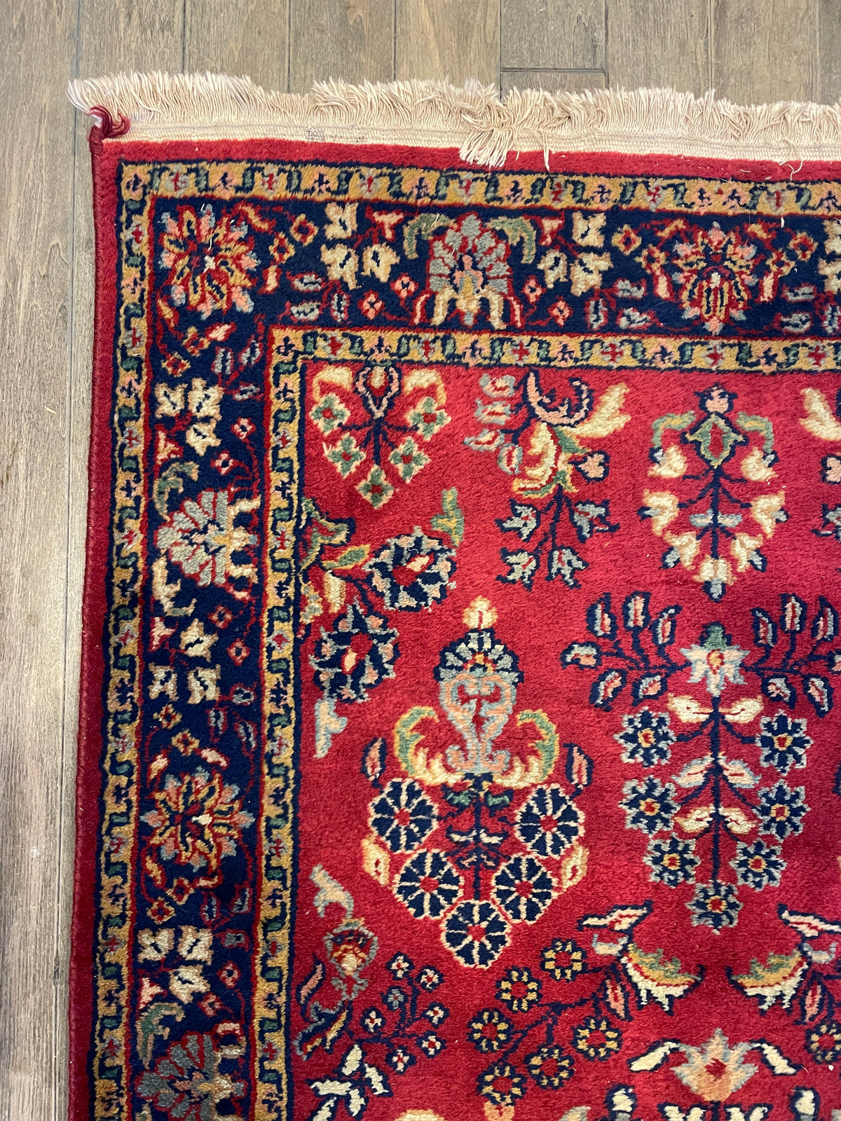 Hand Knotted Sarouk Runner (Approx. 12x2'7) (0PO003)