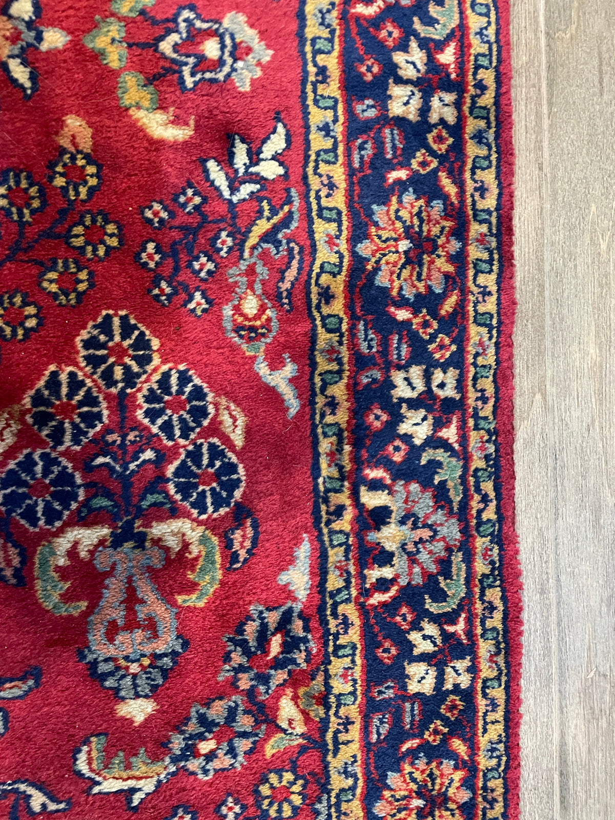 Hand Knotted Sarouk Runner (Approx. 12x2'7) (0PO003)