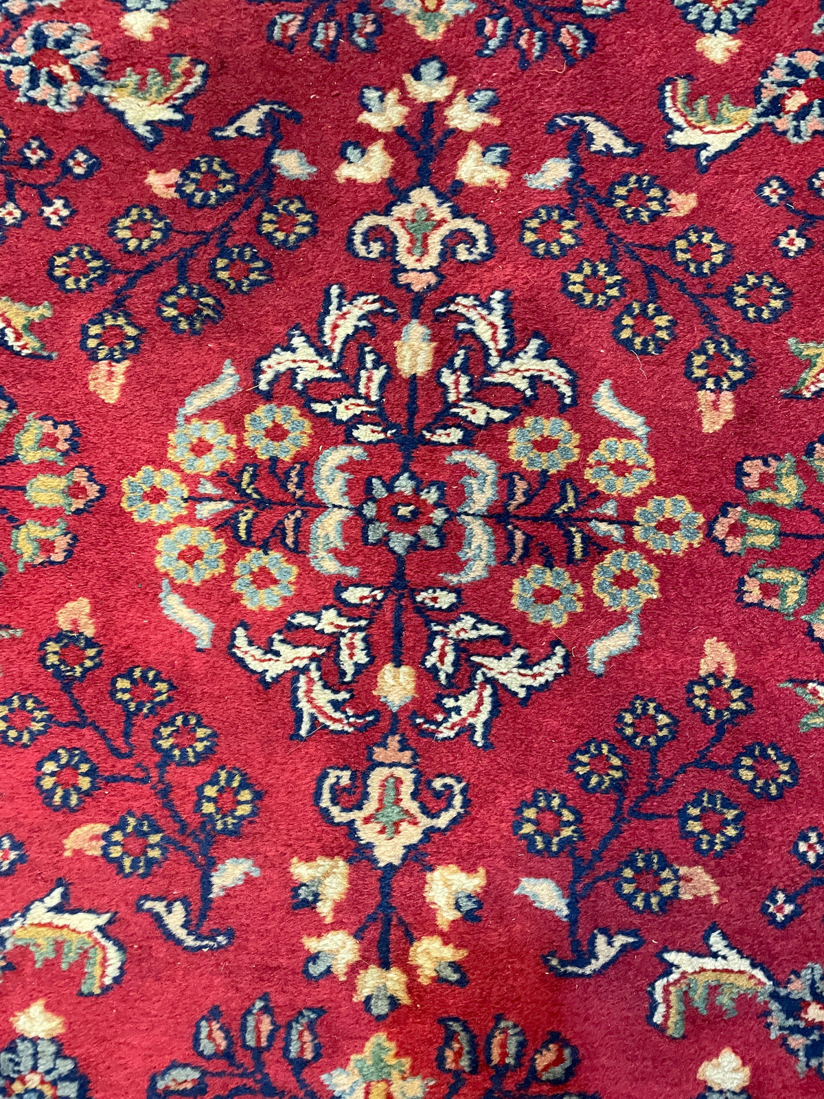Hand Knotted Sarouk Runner (Approx. 12x2'7) (0PO003)