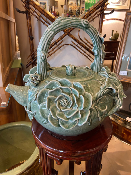 Large Decorative Floral Teapot (25511)
