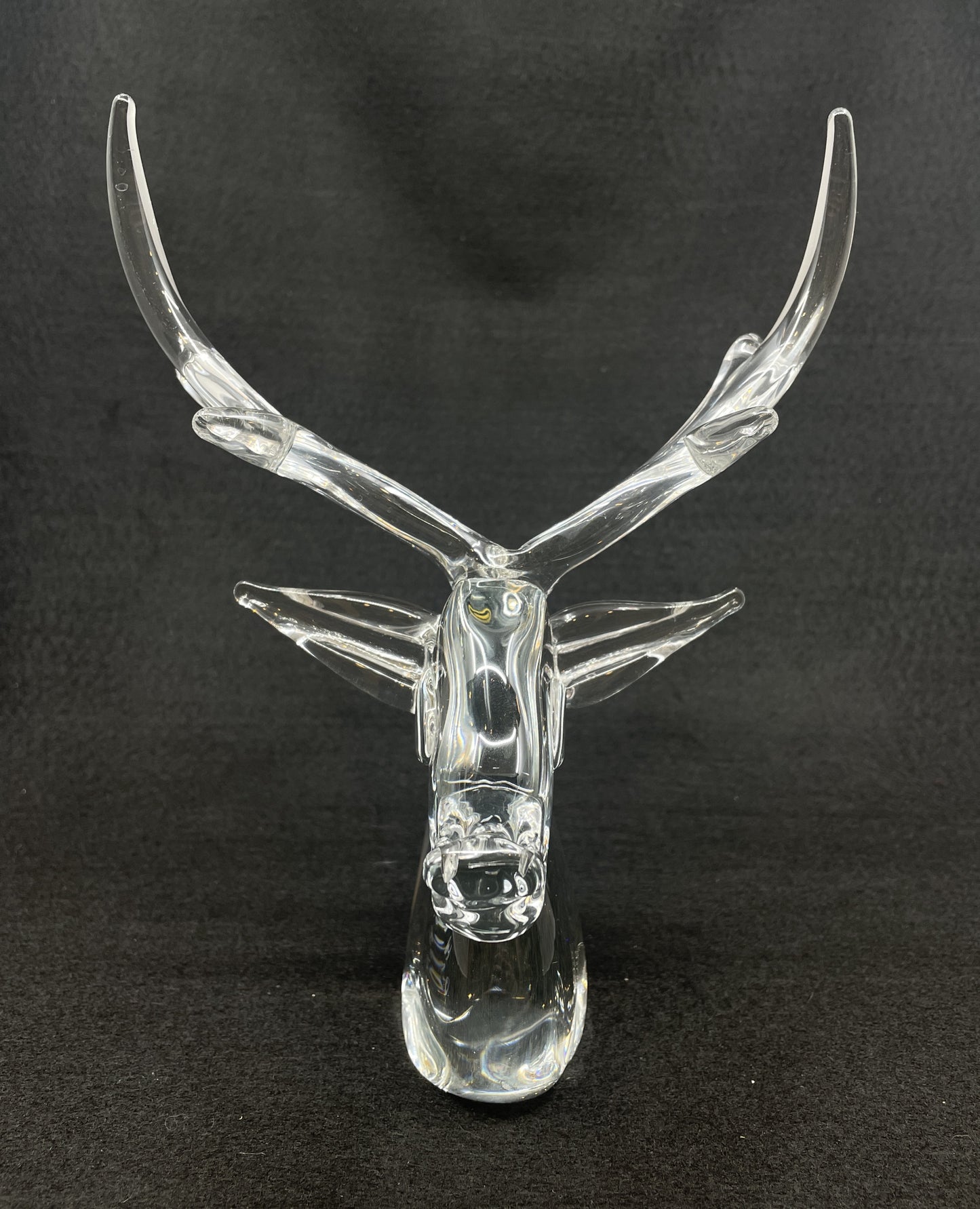 Vintage Ronneby FM Konstglas Deer Head with Antlers (0LN00C)