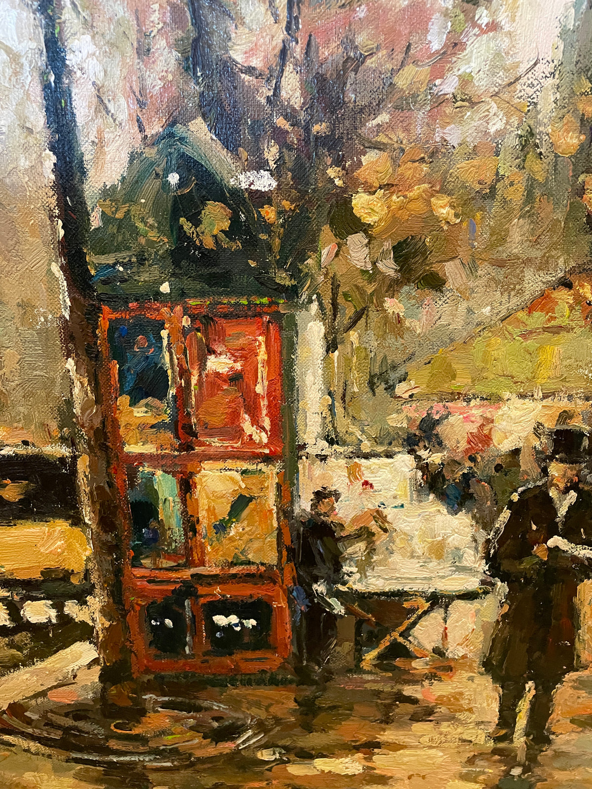 Cortes "Theatre du Vaudeville" Reproduction on Canvas, signed "Douglas" (0PQ00G)