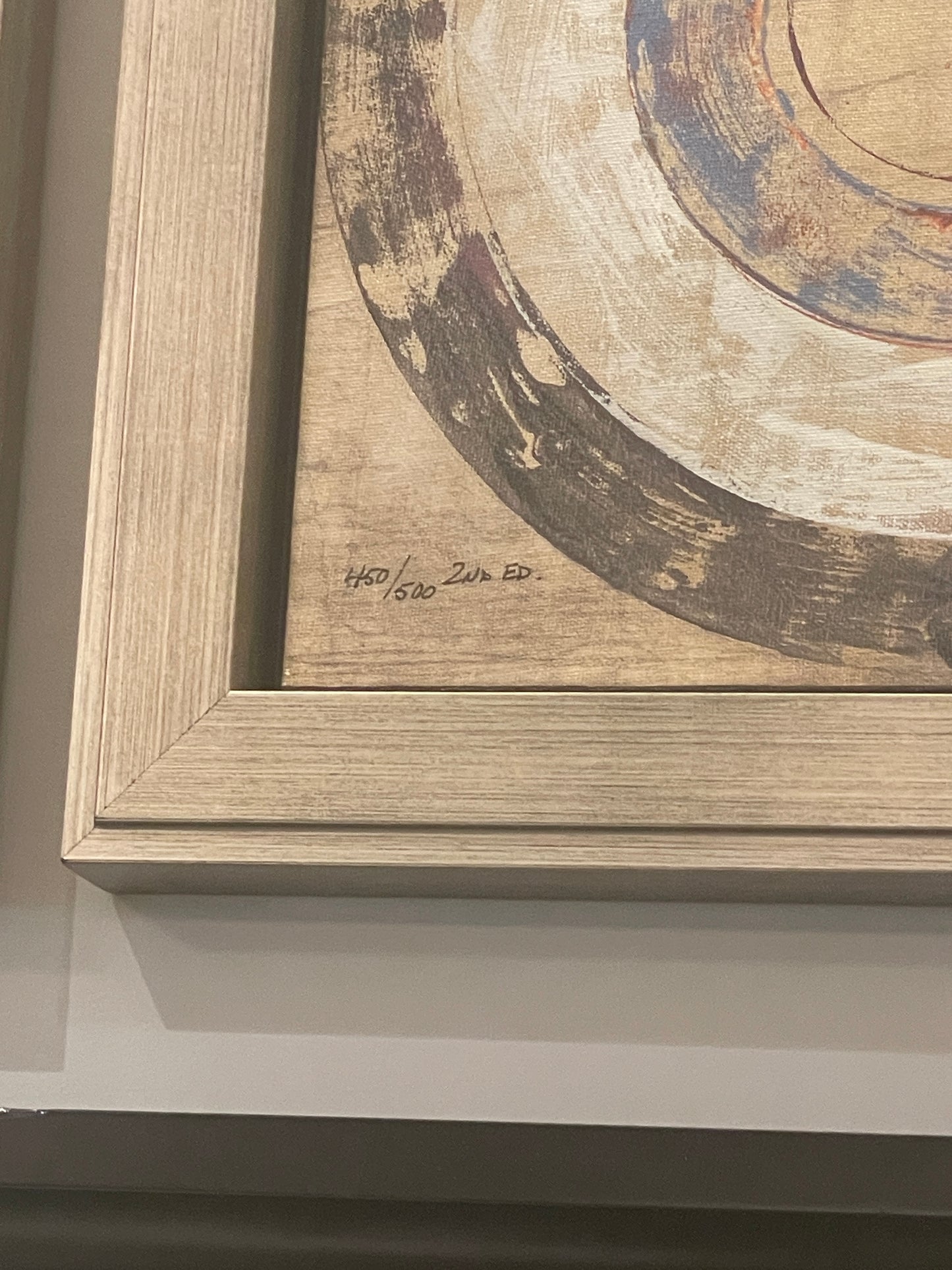 Ethan Allen Circle Giclee, signed Joseph (Two available) (0I600S)