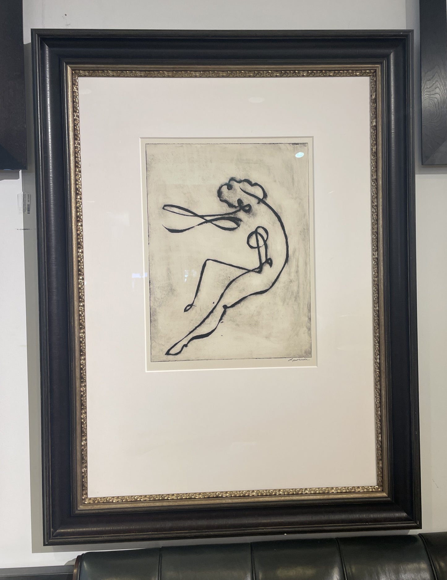 Black and White Nude signed Lawrence (0I600W)