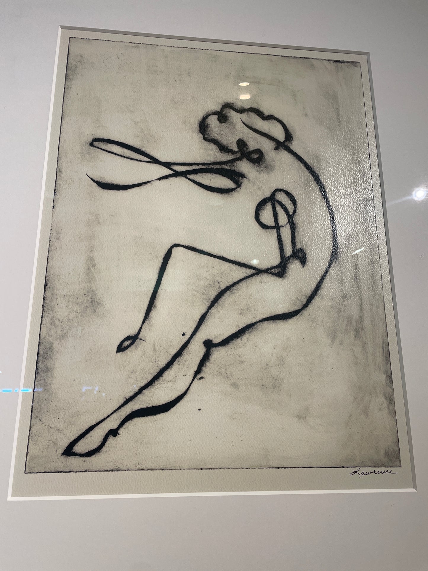 Black and White Nude signed Lawrence (0I600W)