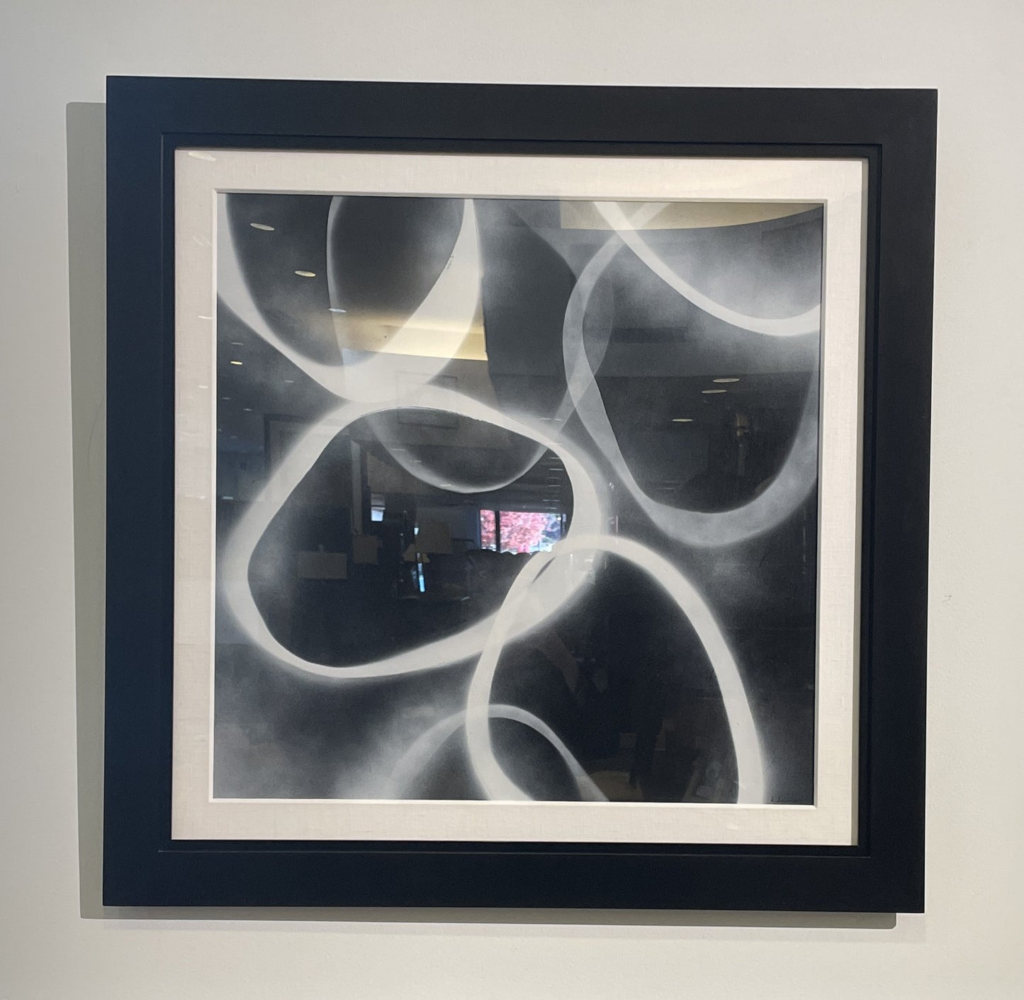 David Dauncey Black and White Abstract on paper, multi media (0I600R)