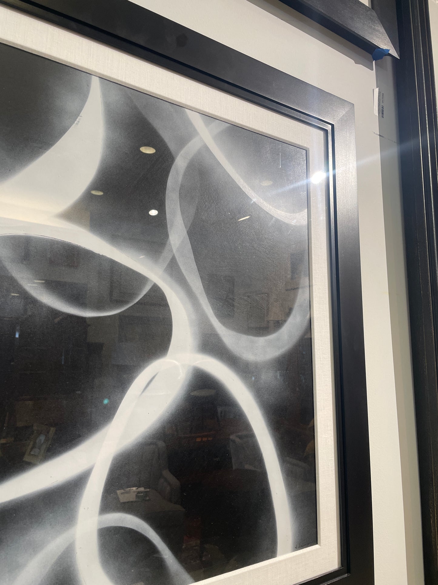 David Dauncey Black and White Abstract on paper, multi media (0I600R)