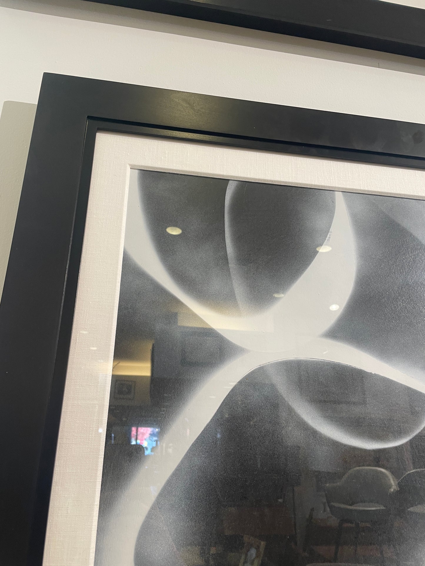 David Dauncey Black and White Abstract on paper, multi media (0I600R)