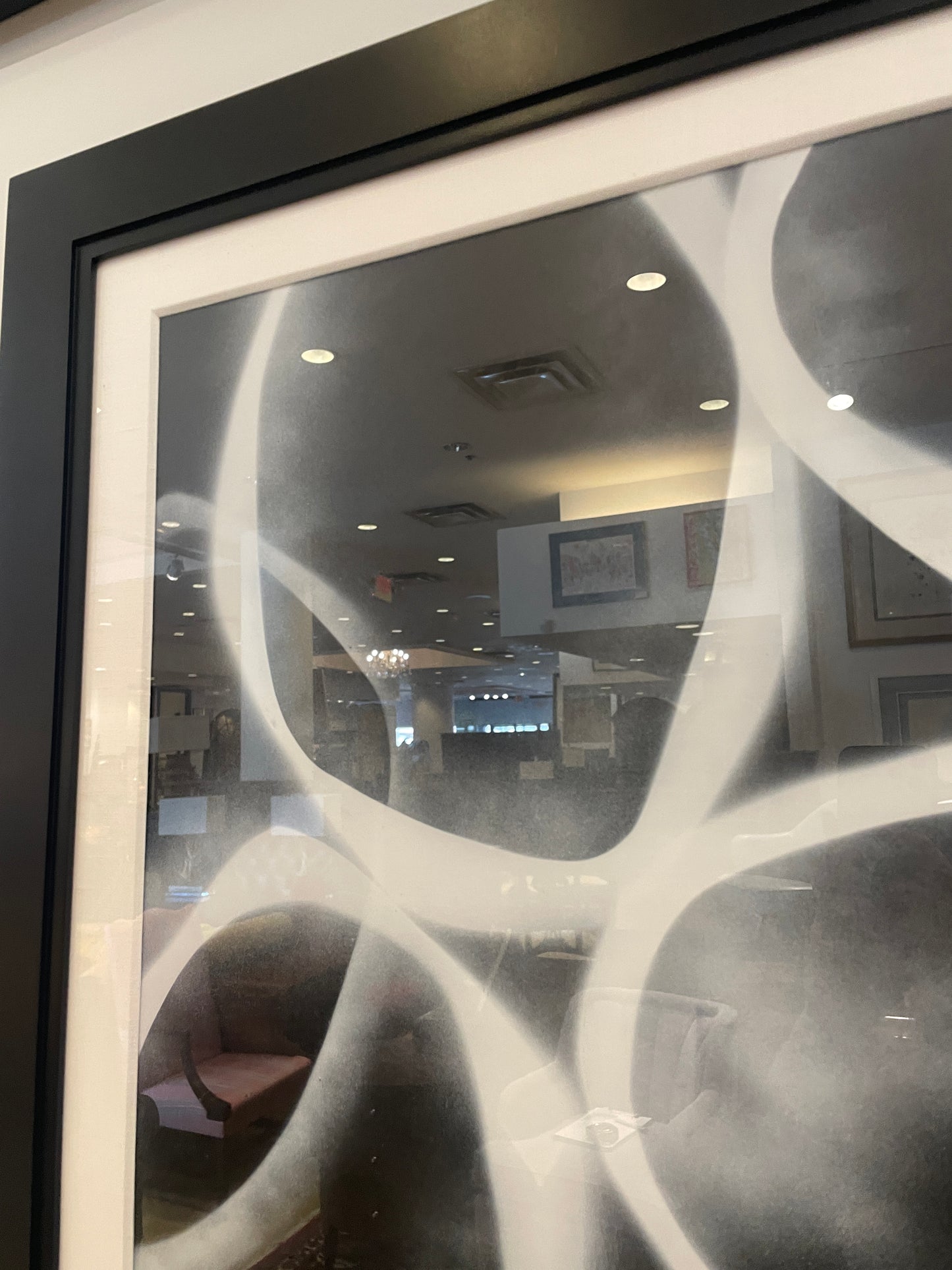 David Dauncey Black and White Abstract on paper, multi media (0I600R)