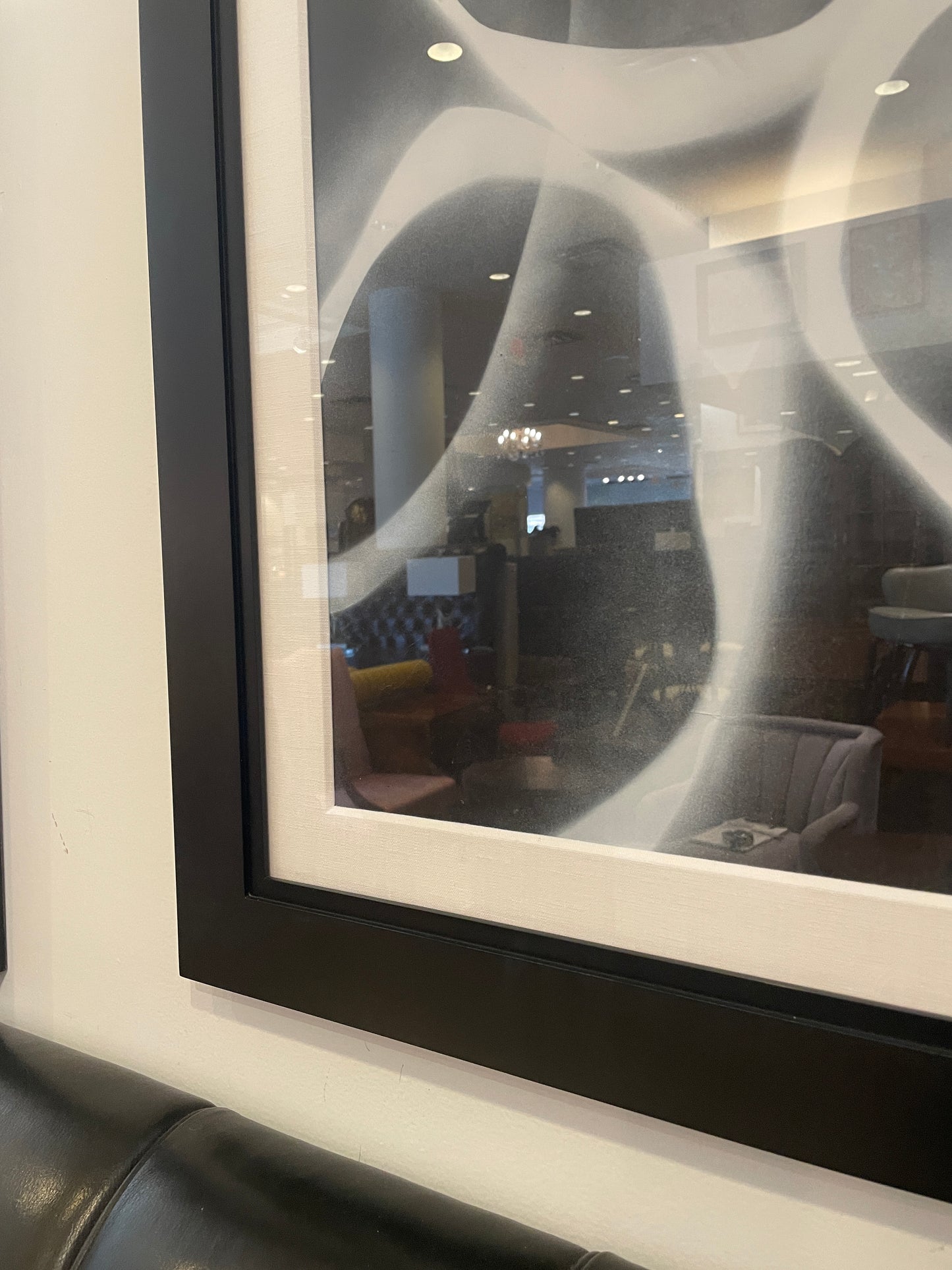 David Dauncey Black and White Abstract on paper, multi media (0I600R)