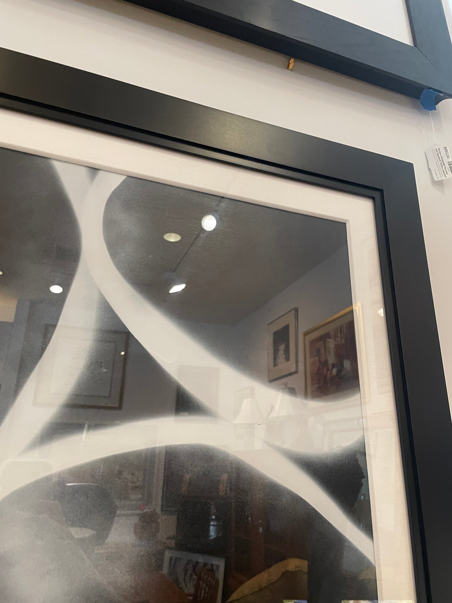 David Dauncey Black and White Abstract on paper, multi media (0I600R)