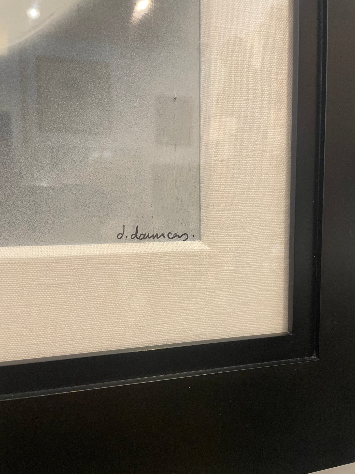 David Dauncey Black and White Abstract on paper, multi media (0I600R)