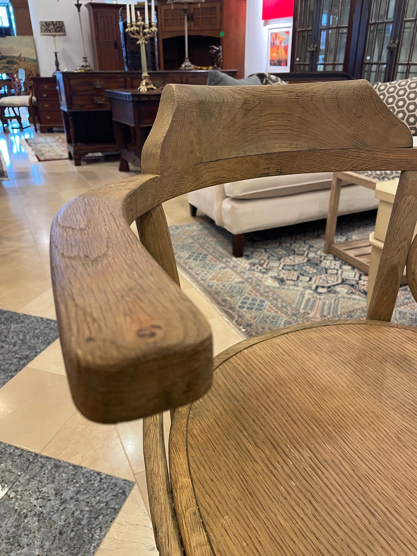 Bentwood Oak Barstool (4 available)  as is (0DZ004)