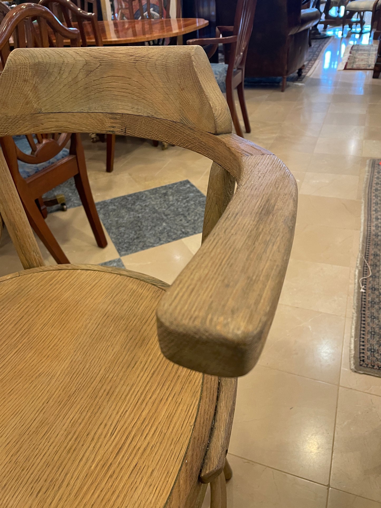Bentwood Oak Barstool (4 available)  as is (0DZ004)