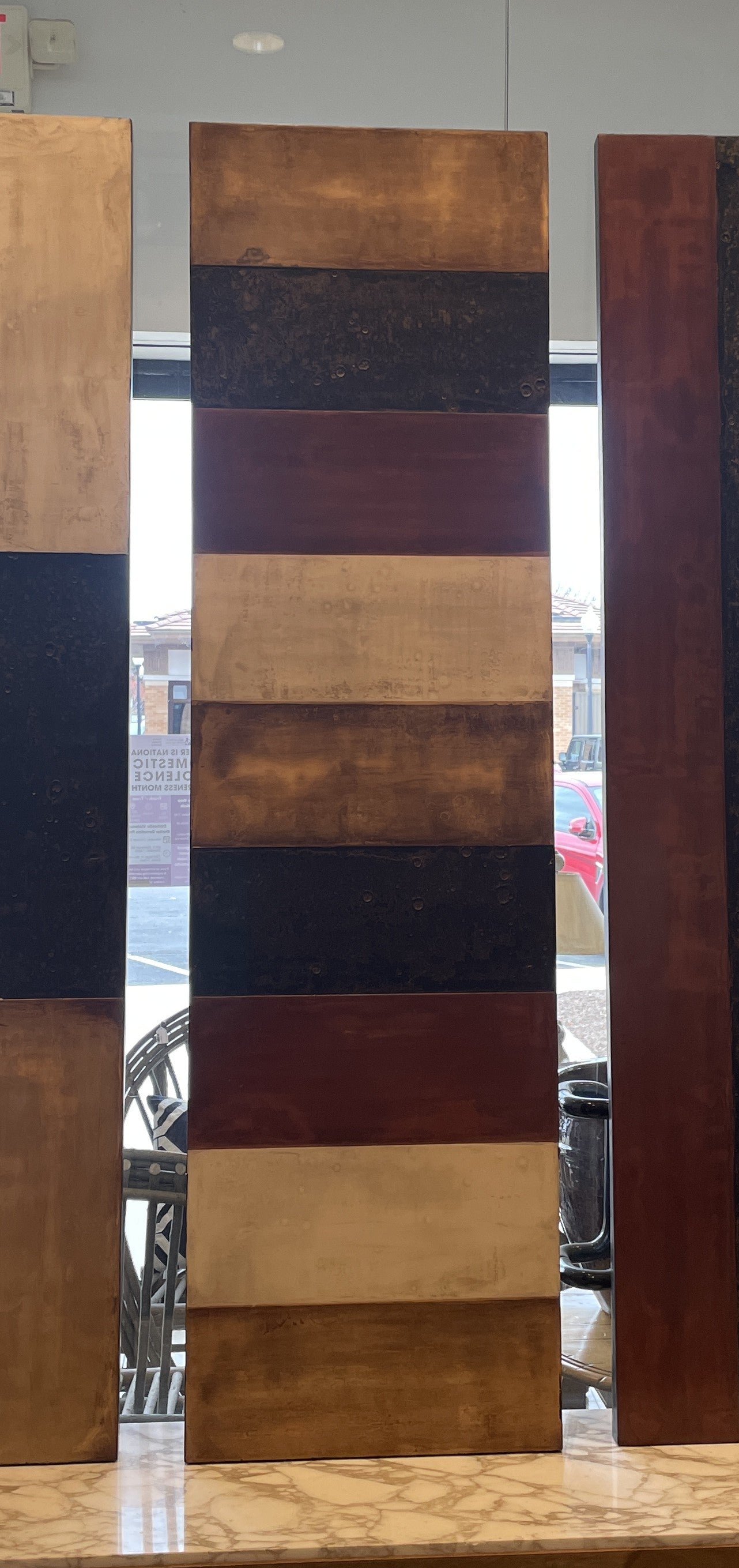 Kris Cox Triptych Panels, Mixed Media Art (0HP00Z)