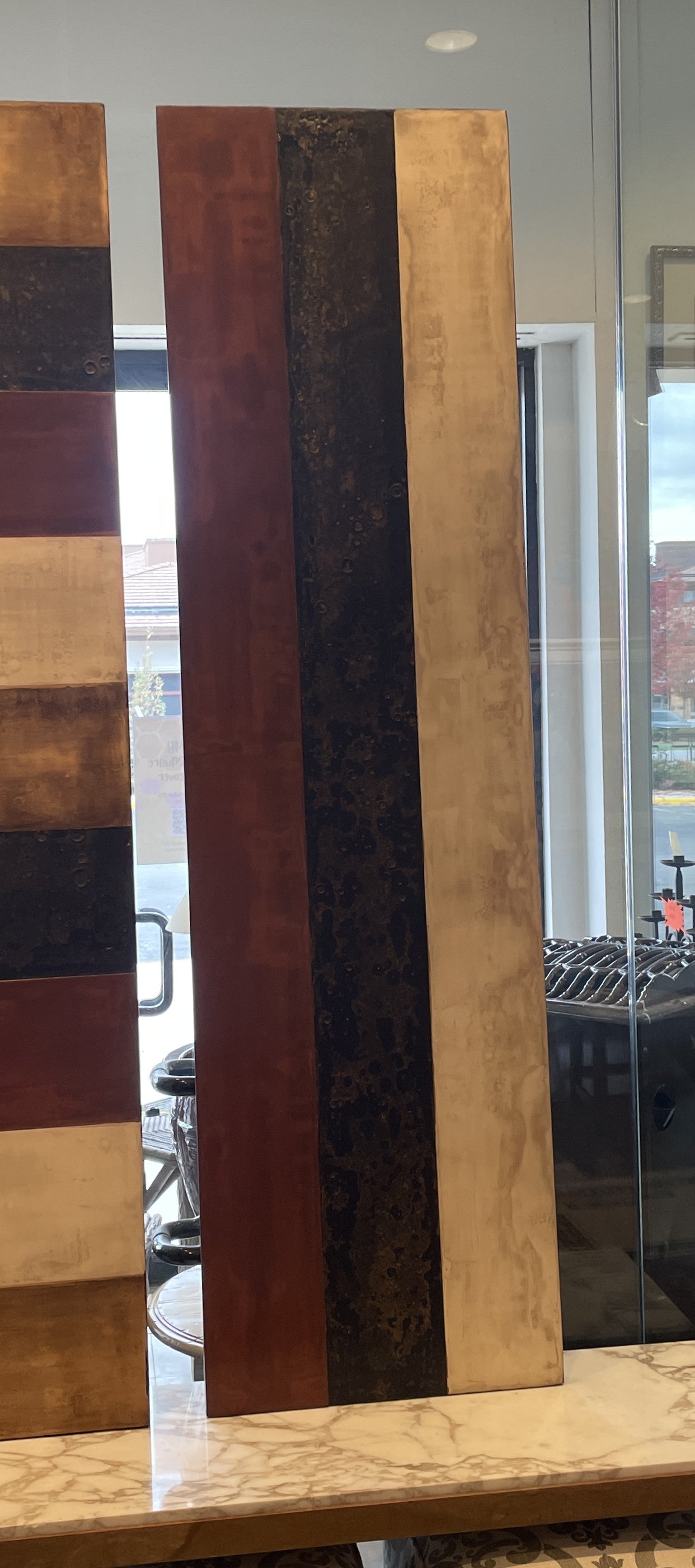 Kris Cox Triptych Panels, Mixed Media Art (0HP00Z)