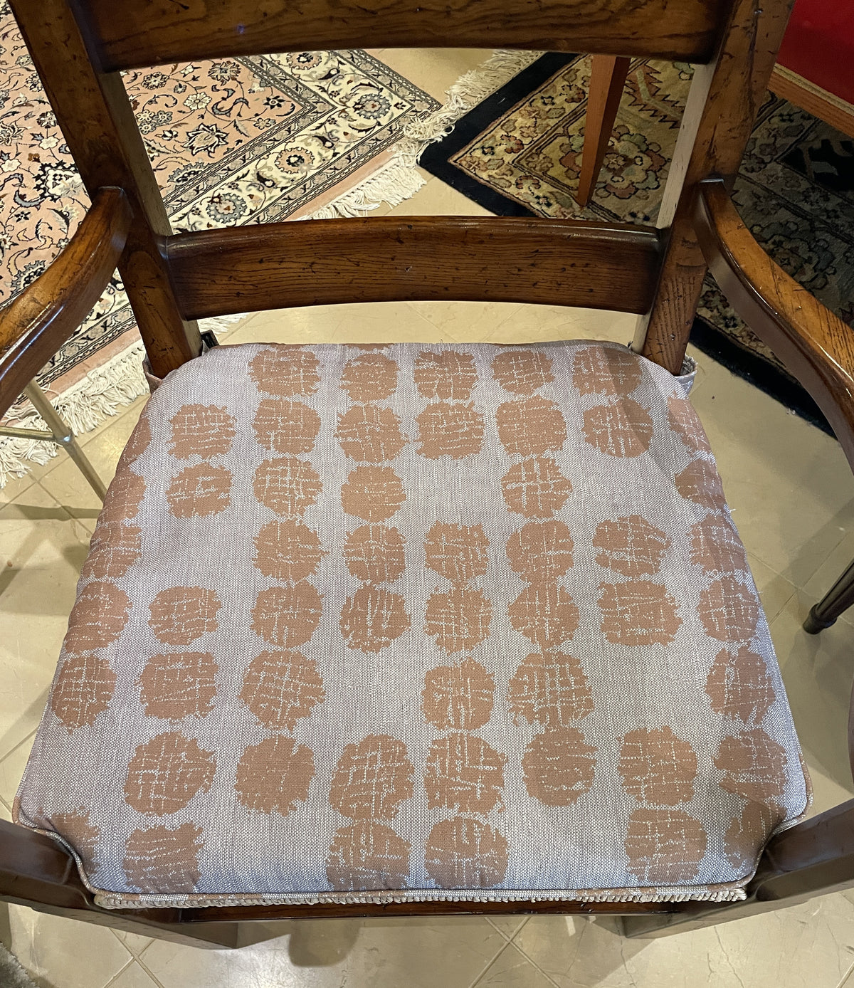 Set of 8 Ormskirk Ladderback Dining Chairs with Rush Seats (0PQ00E)