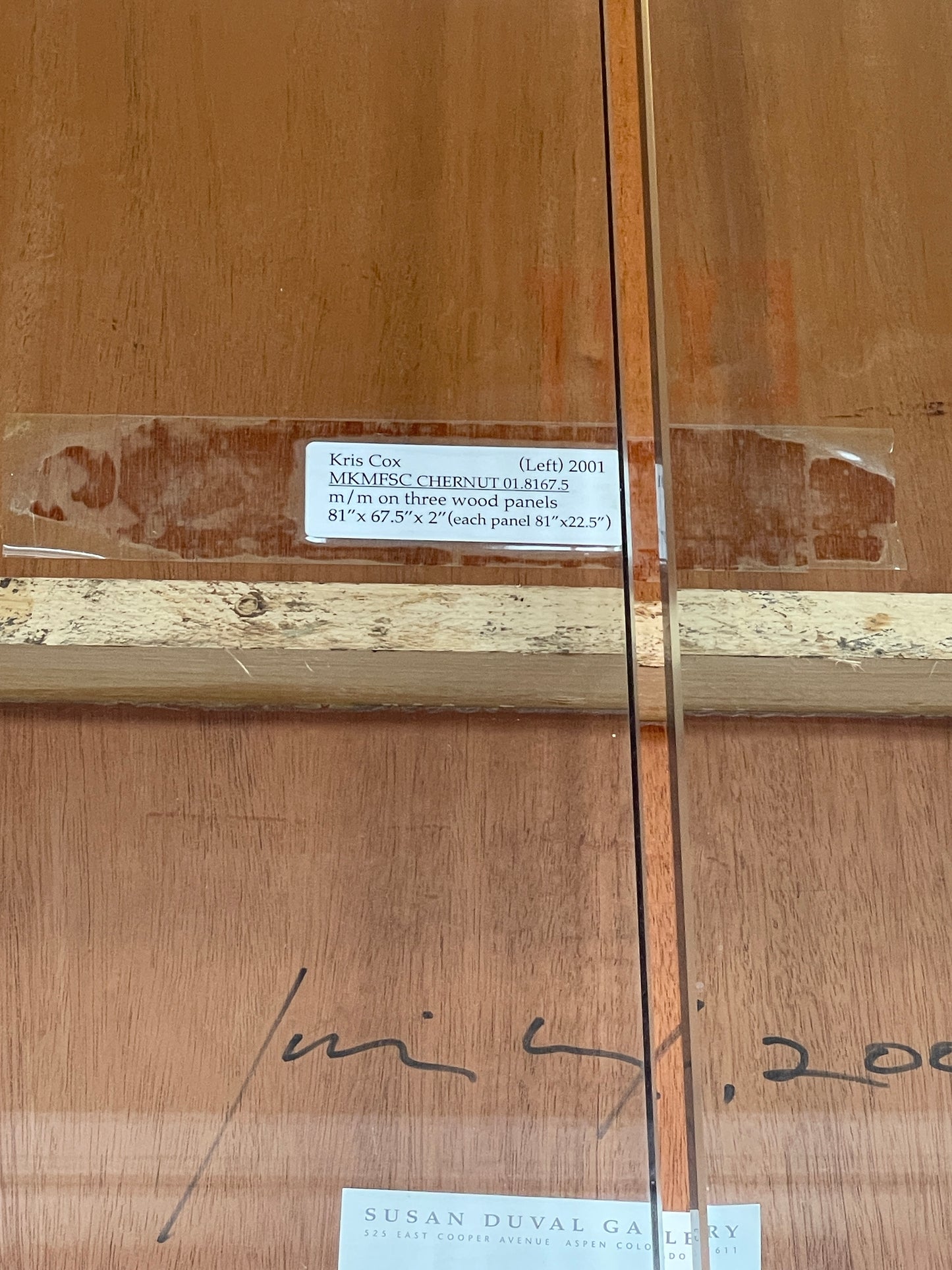 Kris Cox Triptych Panels, Mixed Media Art (0HP00Z)