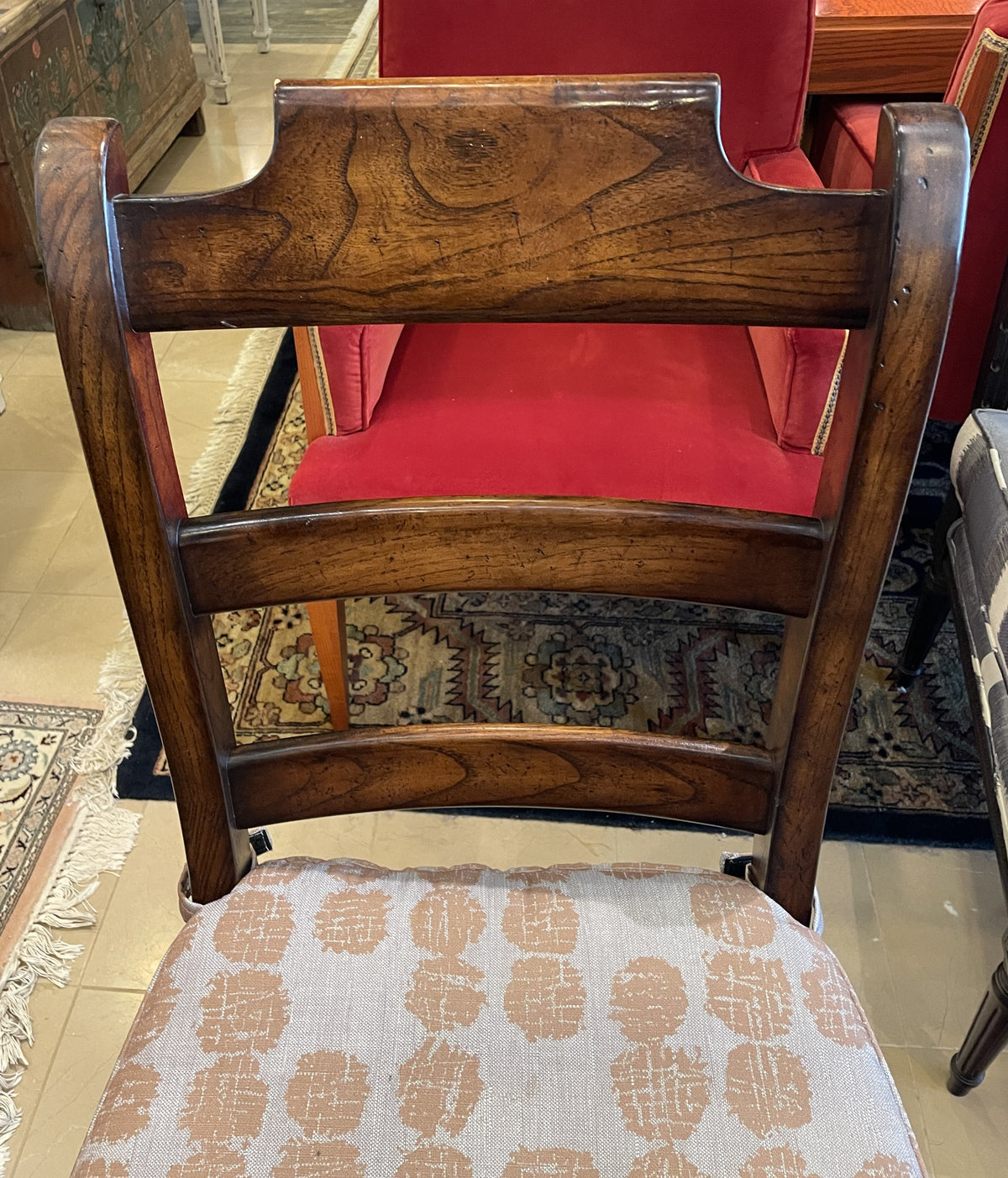 Set of 8 Ormskirk Ladderback Dining Chairs with Rush Seats (0PQ00E)