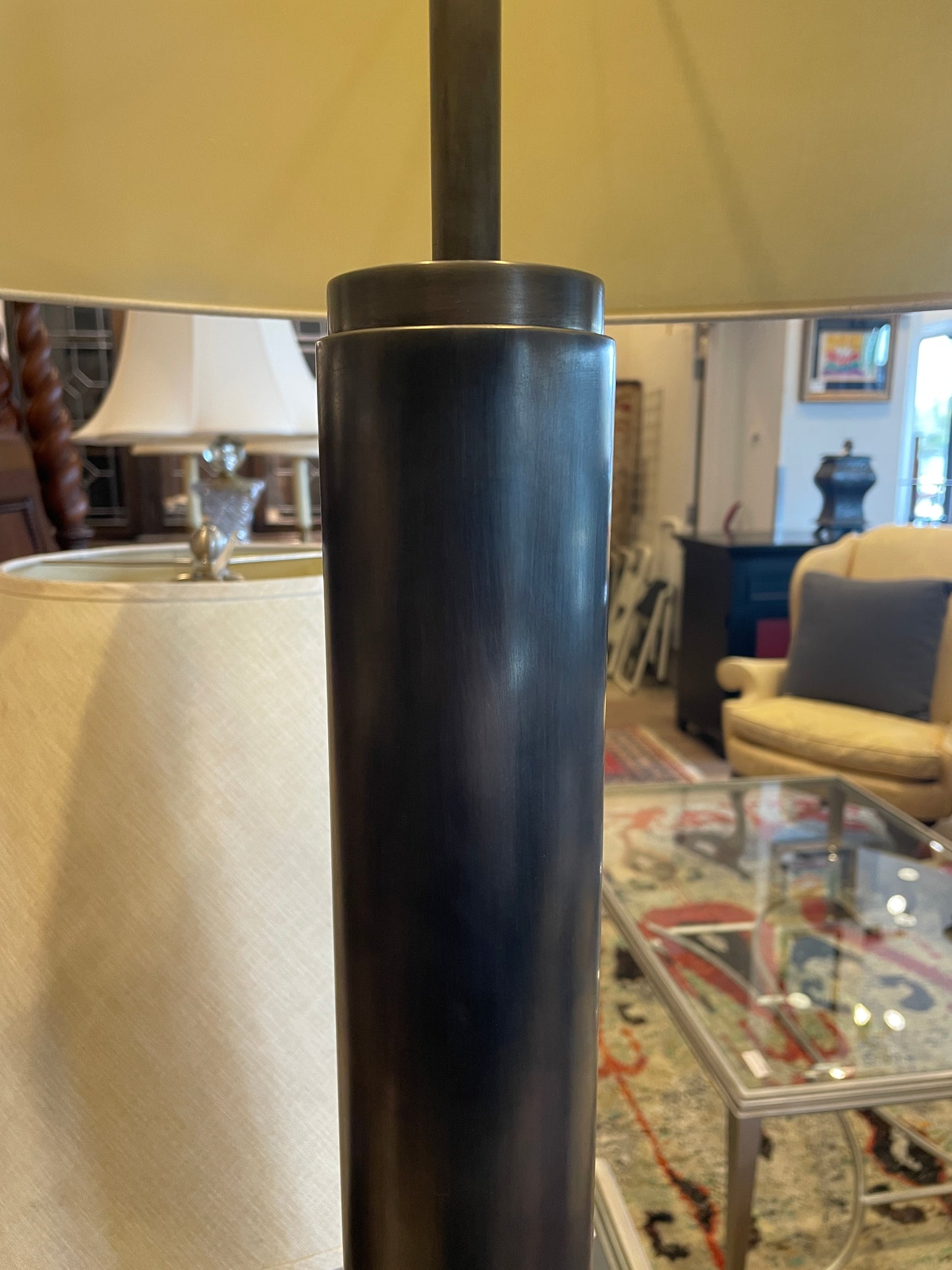 Restoration Hardware Column Floor Lamp in Bronze