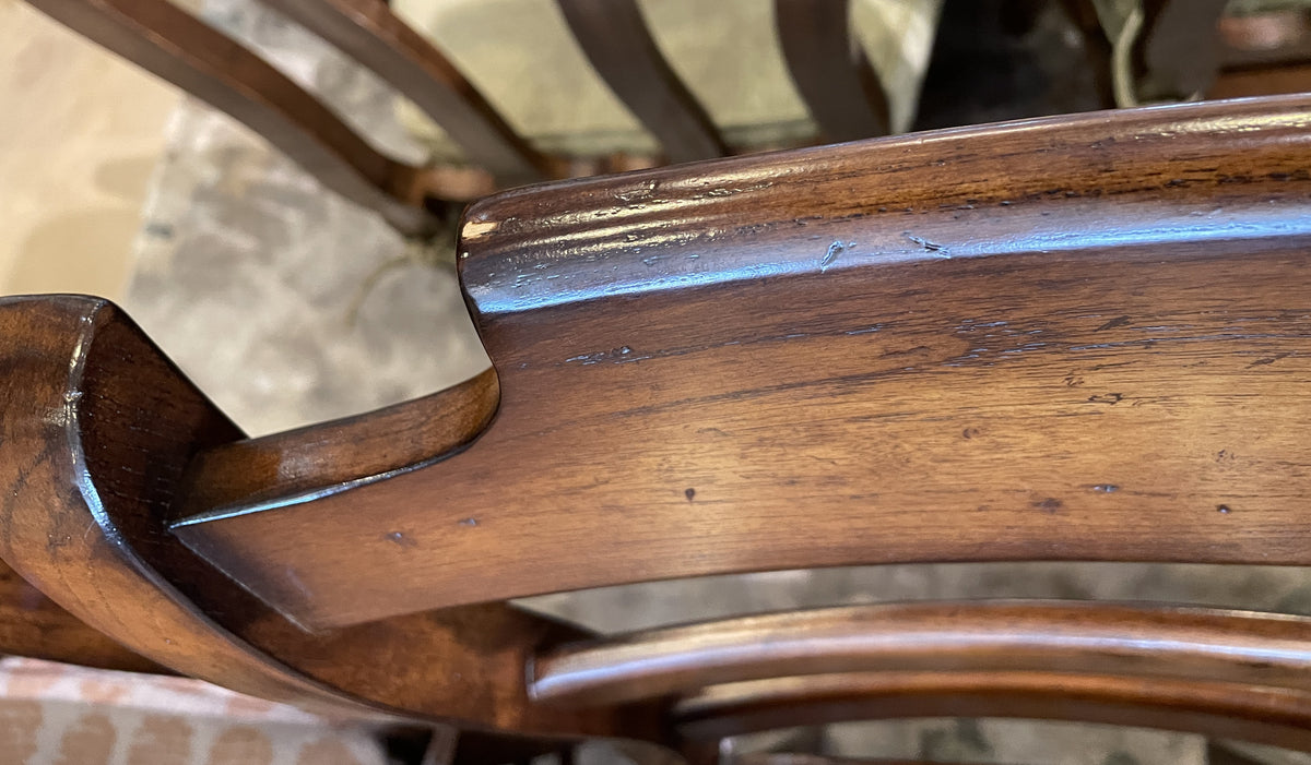 Set of 8 Ormskirk Ladderback Dining Chairs with Rush Seats (0PQ00E)
