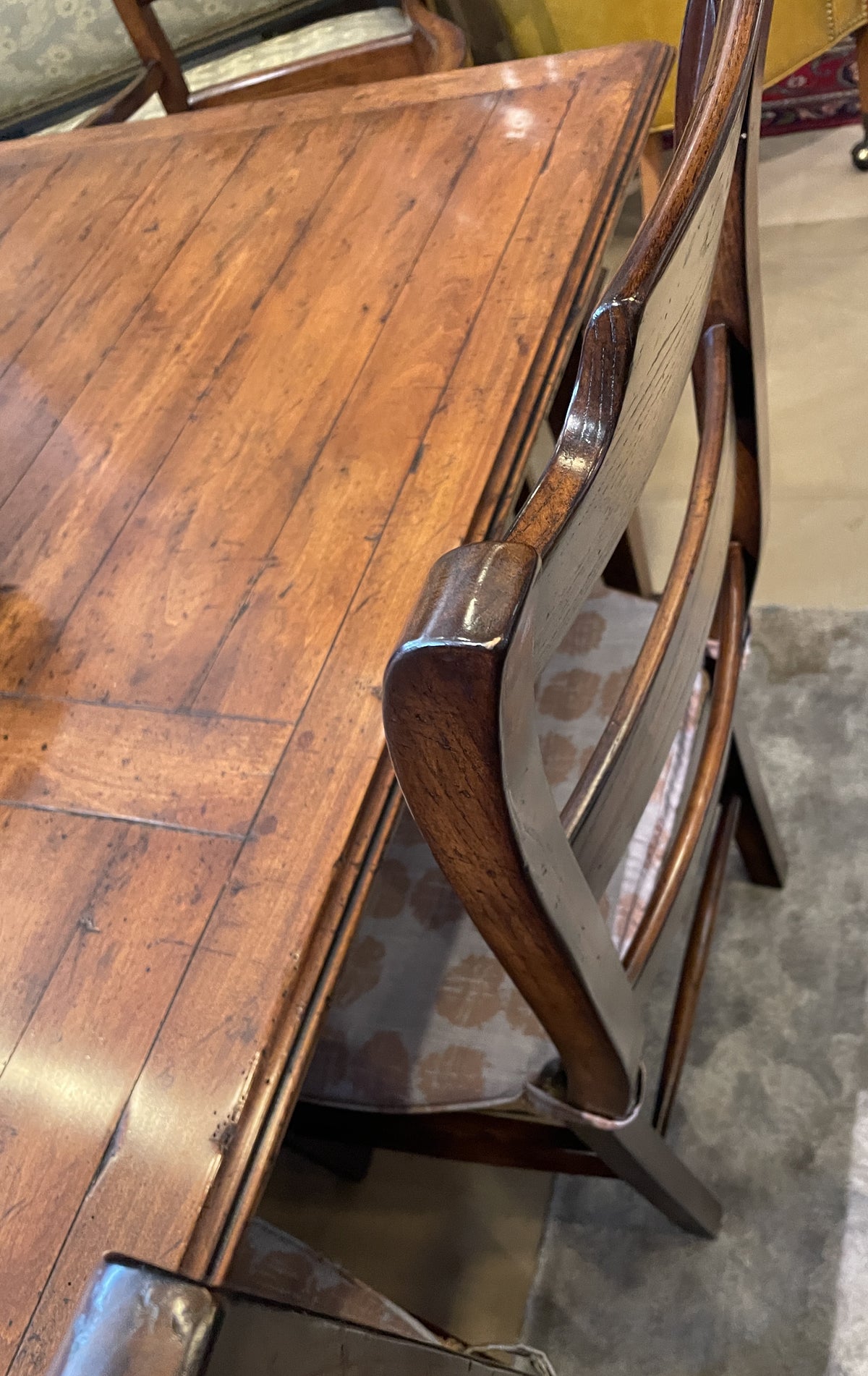 Set of 8 Ormskirk Ladderback Dining Chairs with Rush Seats (0PQ00E)