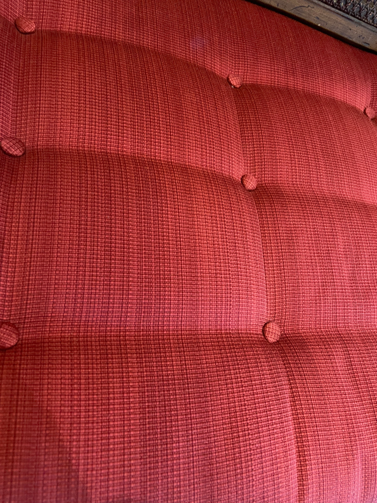 French Bergère Chairs with Crimson Cushions, a pair (0MJ00I)