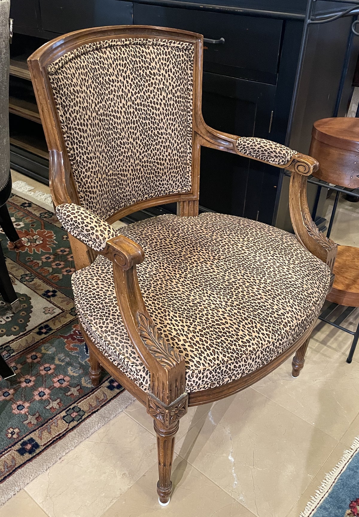 Vintage Leopard Occassional Chair (0MJ00J)