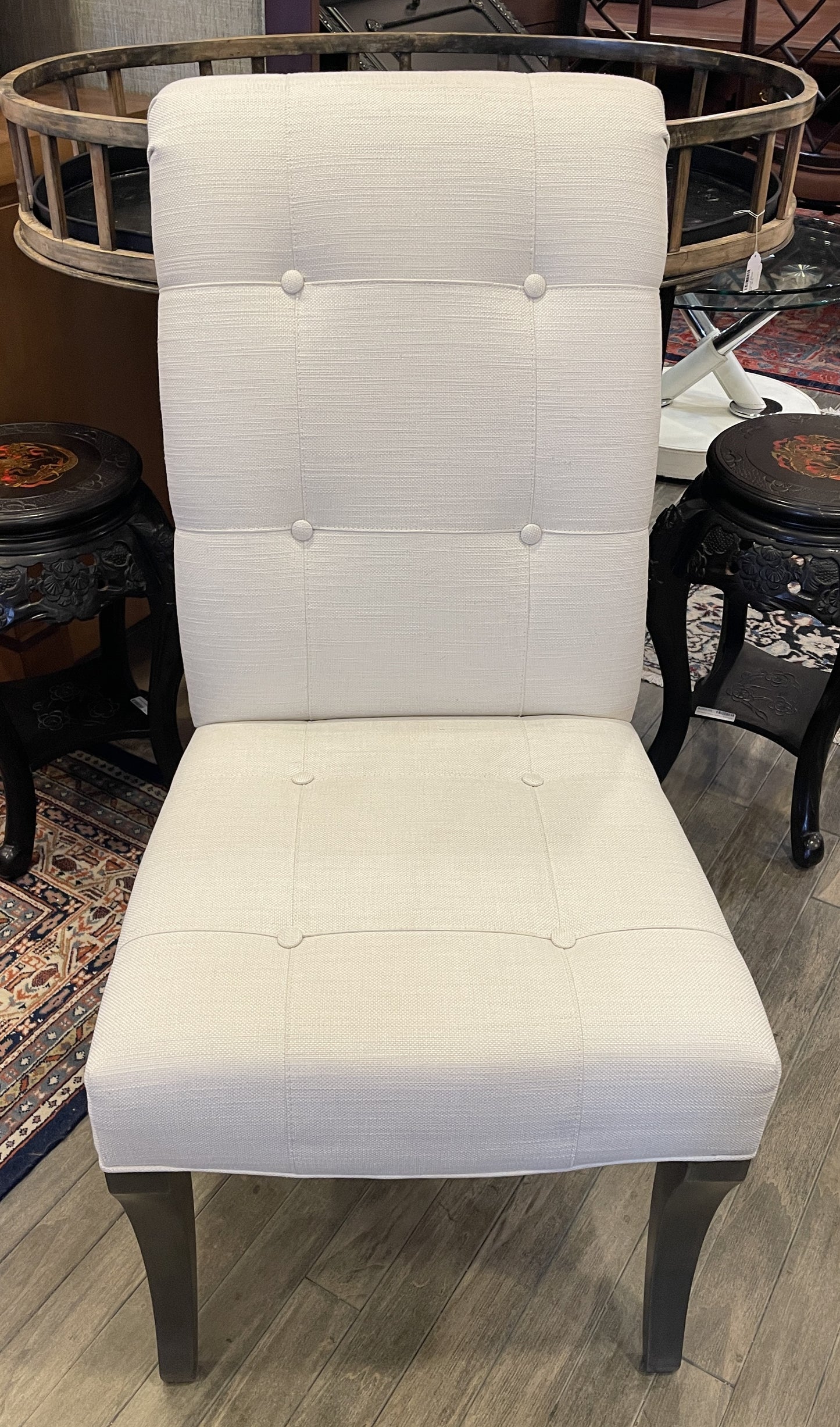 Ethan Allen Pattern Tufted "Dayton" Upholstered Dining Chairs, set of 6 (0I6006)