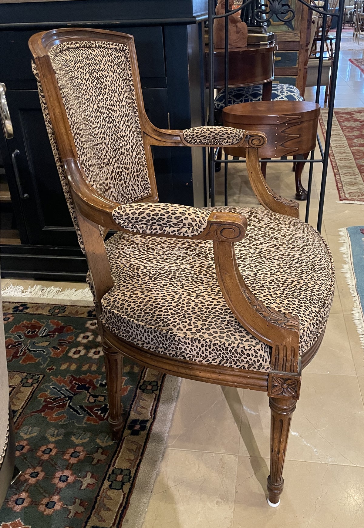 Vintage Leopard Occassional Chair (0MJ00J)