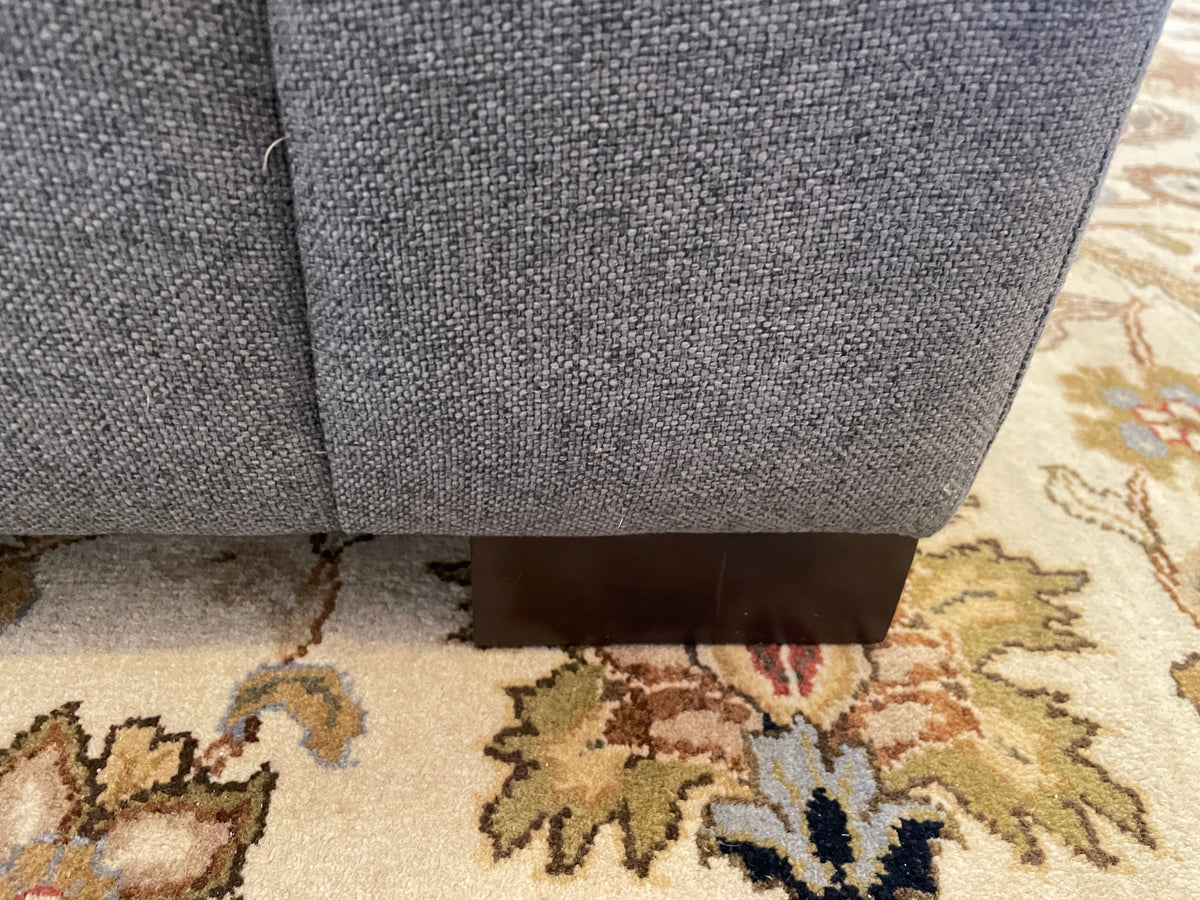 Burton James Oversized Arm Chair in Wool and Wood (Two available 0PQ002 0PQ003)
