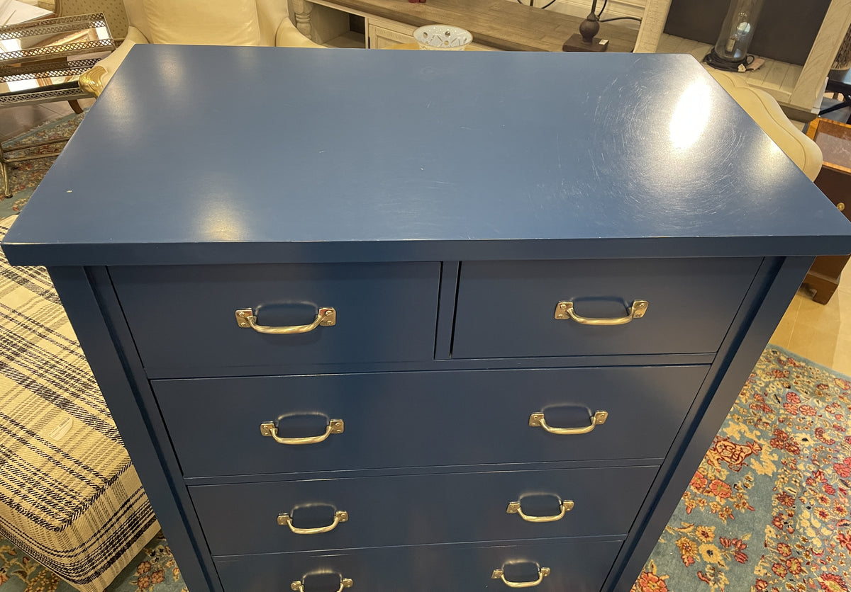 Bombay Blue Dresser with Chrome Pulls (0PQ009)