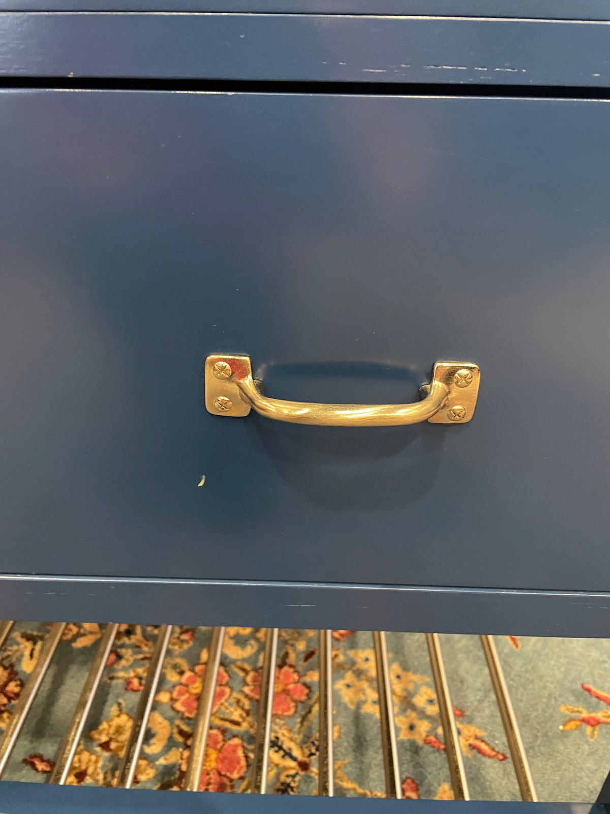 Bombay Blue Dresser with Chrome Pulls (0PQ009)
