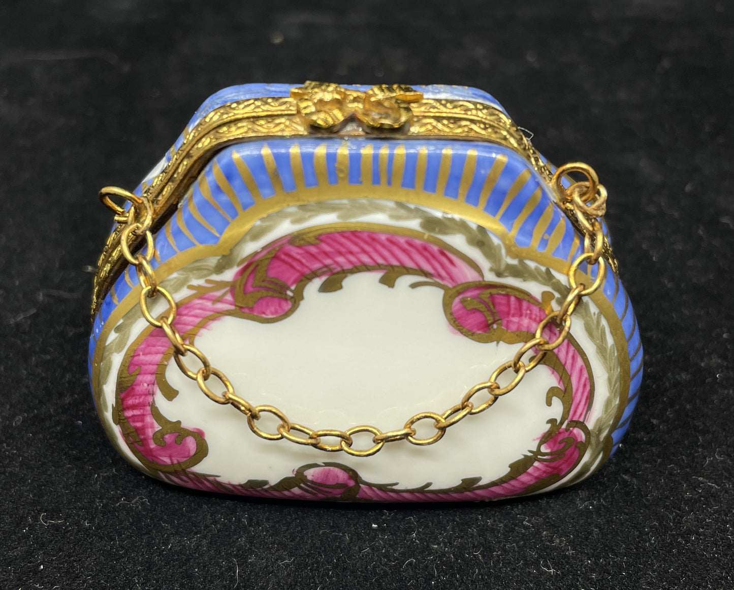 Limoges Trinket Box Purse, AS IS (0IB009)