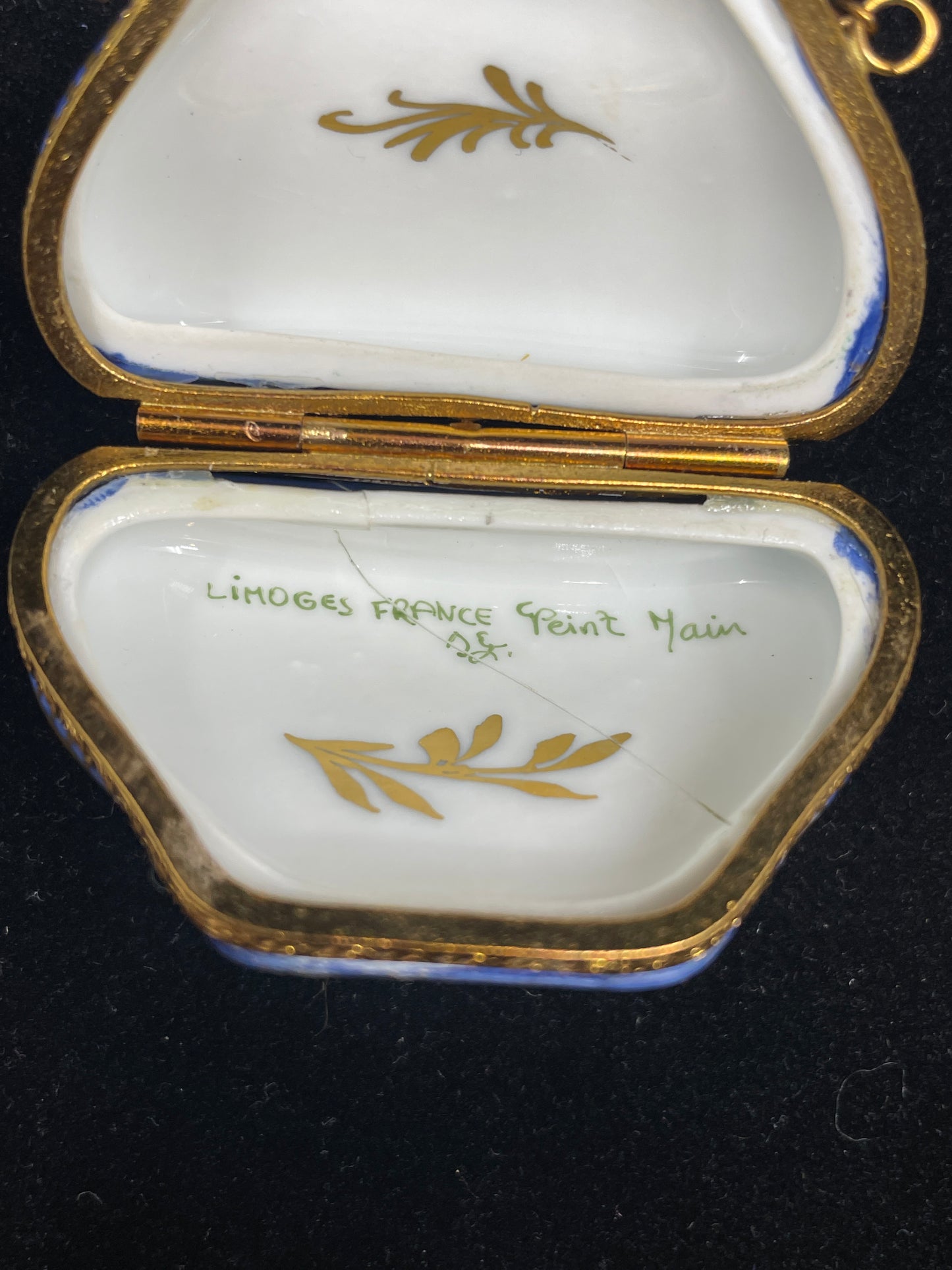 Limoges Trinket Box Purse, AS IS (0IB009)