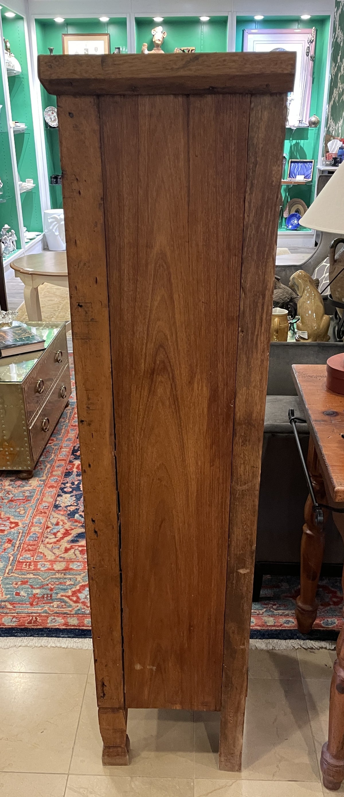 Reclaimed Wood Painted What Not Cabinet (0PQ00C)