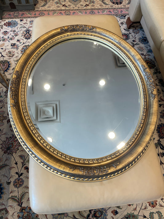 Gold Oval Mirror (0E1002)