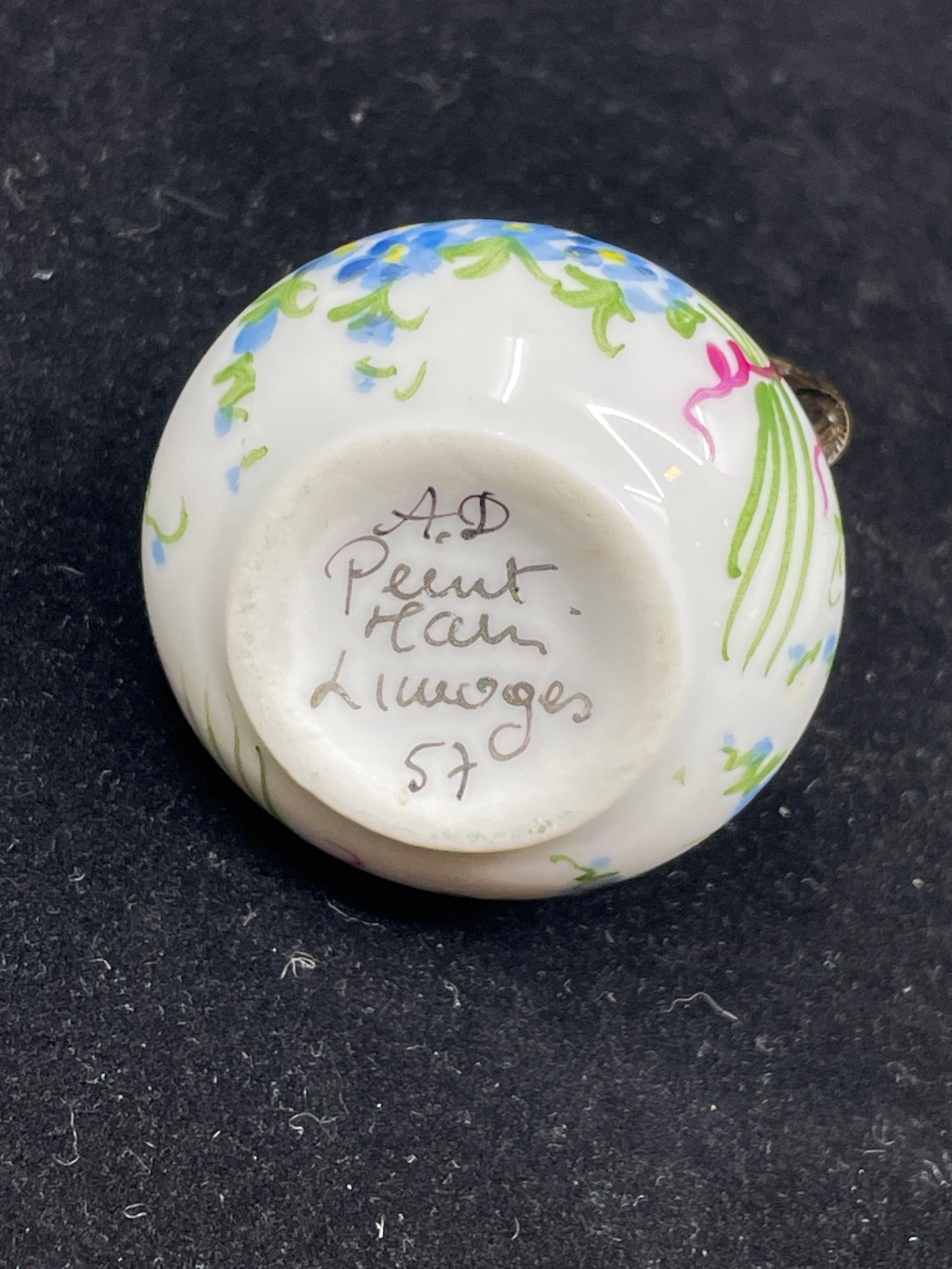 Limoges Trinket Box Floral Basket (0IB00C)