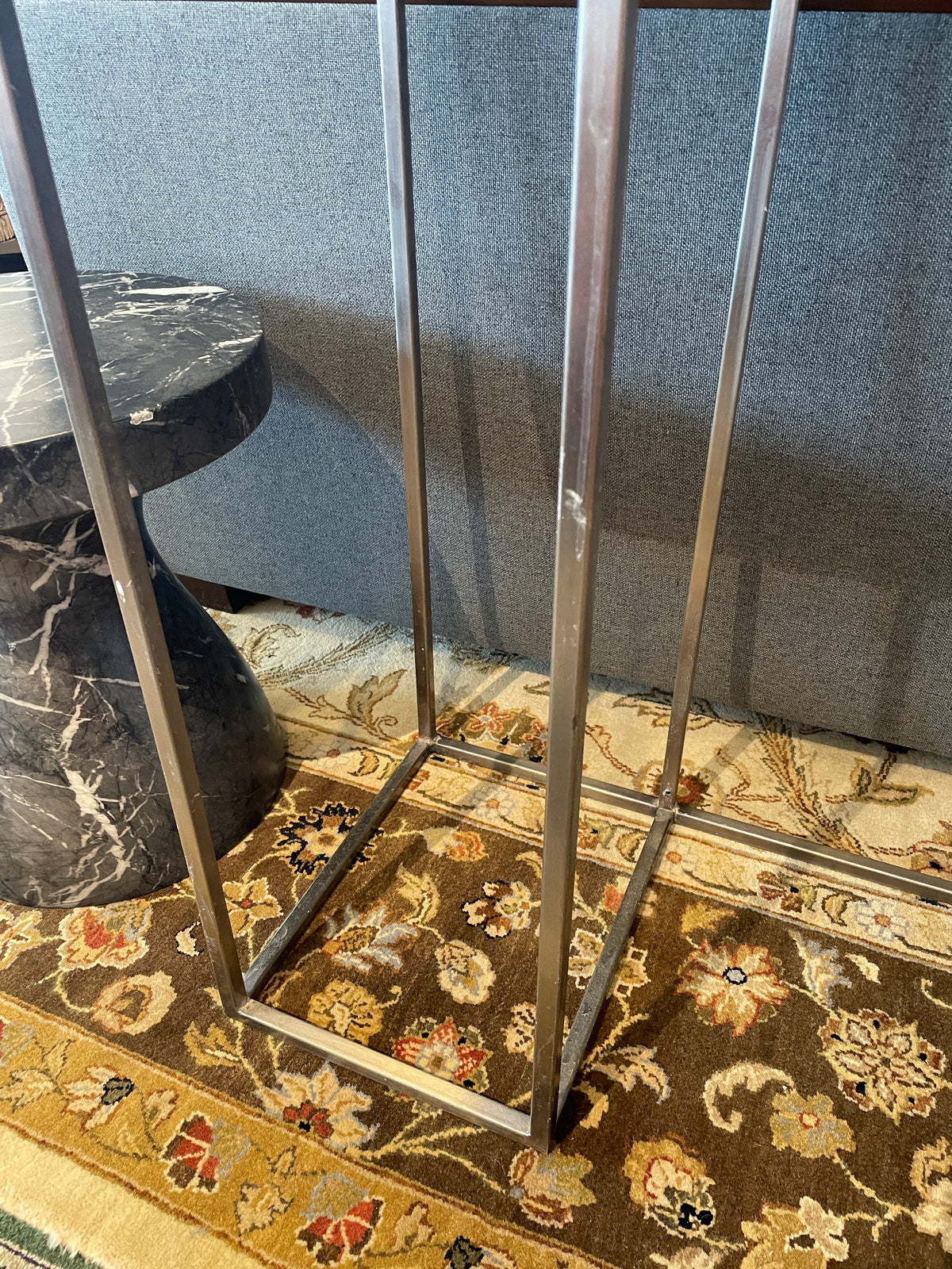 Quartz and Metal Sofa Table Console (0LG01W)