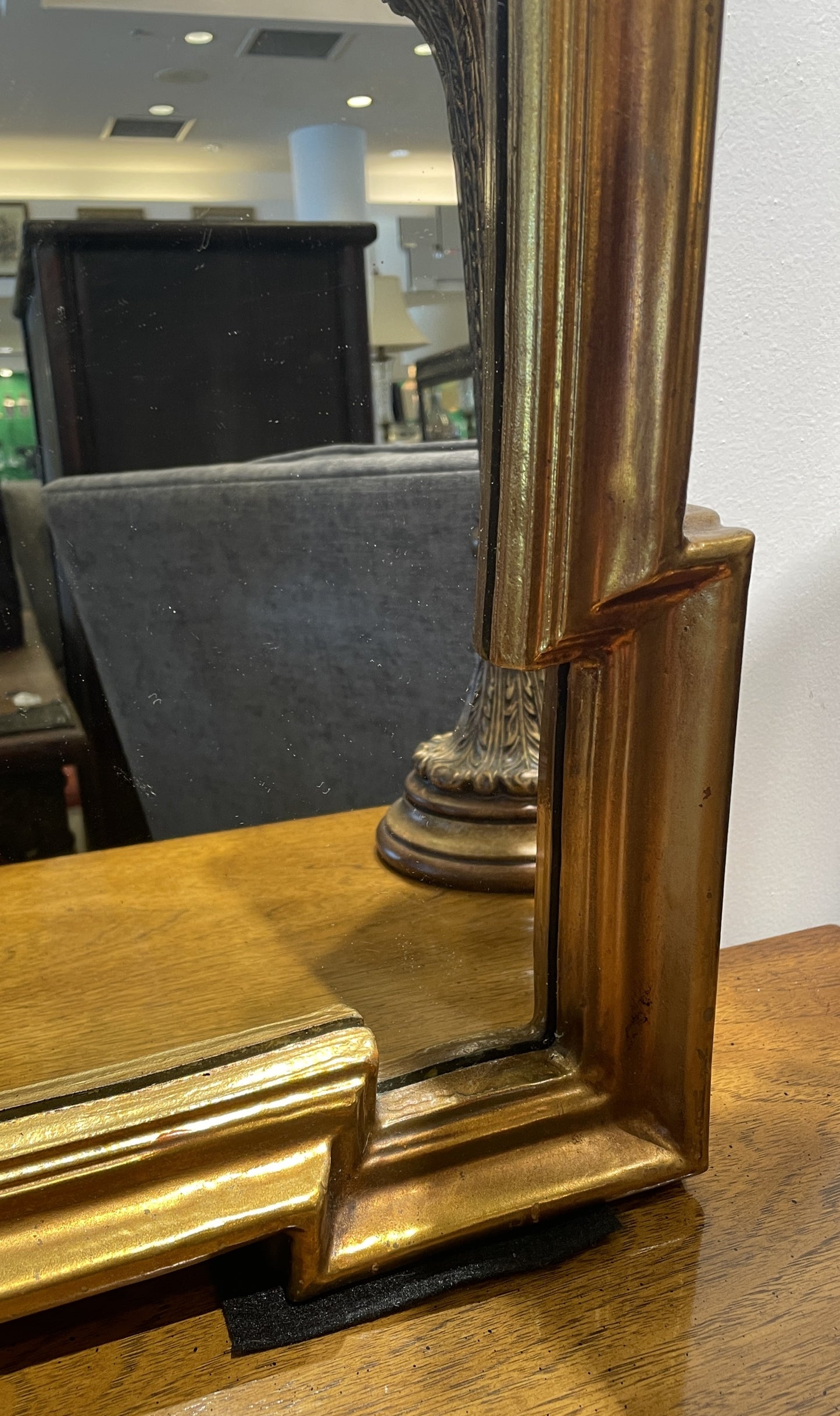 Hollywood Regency LaBarge Scroll Top Mirror (Two available 0JL00C and 0JL00D)