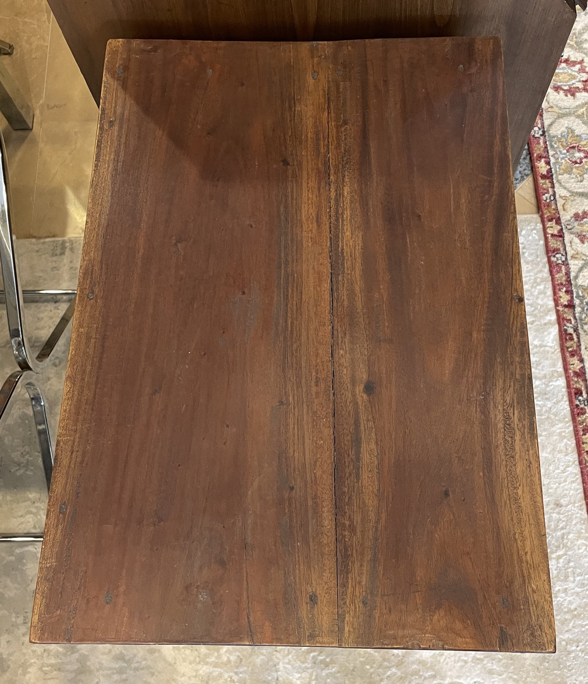 Small Reclaimed Wood Cabinet with Door and Drawer (0PQ004)