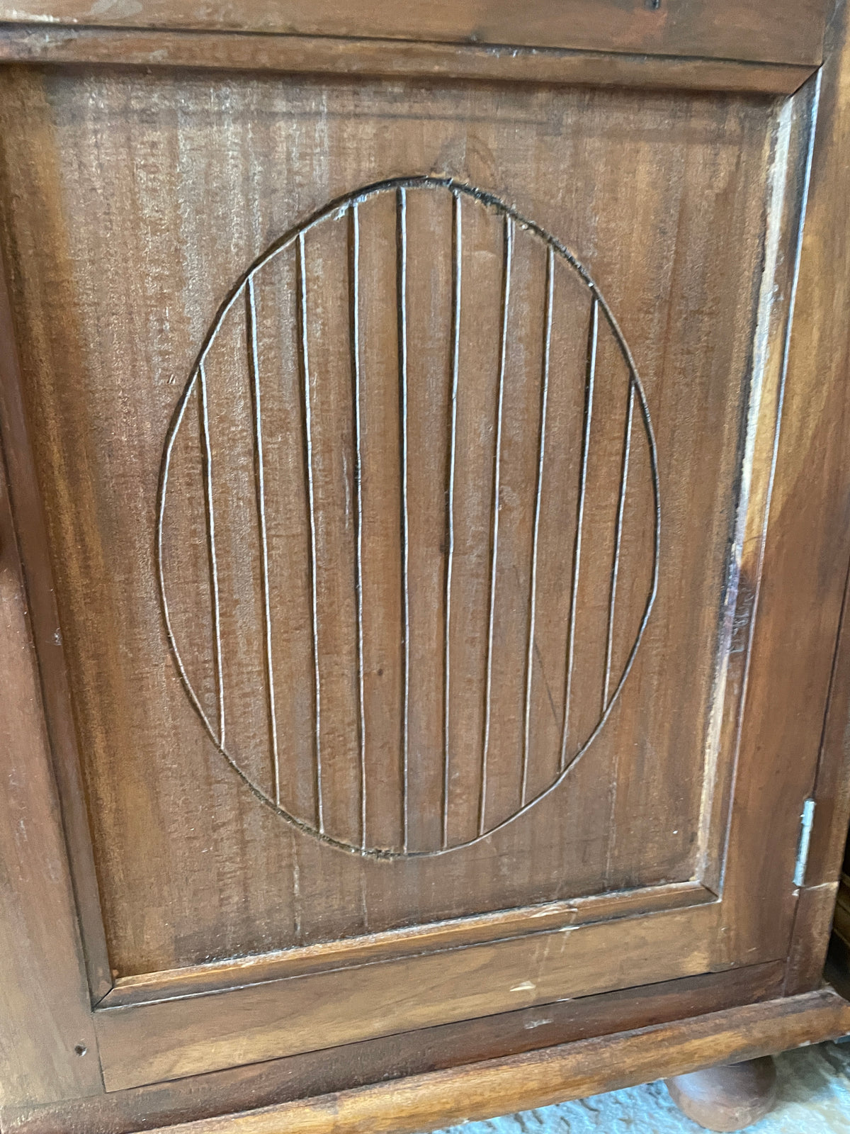Small Reclaimed Wood Cabinet with Door and Drawer (0PQ004)