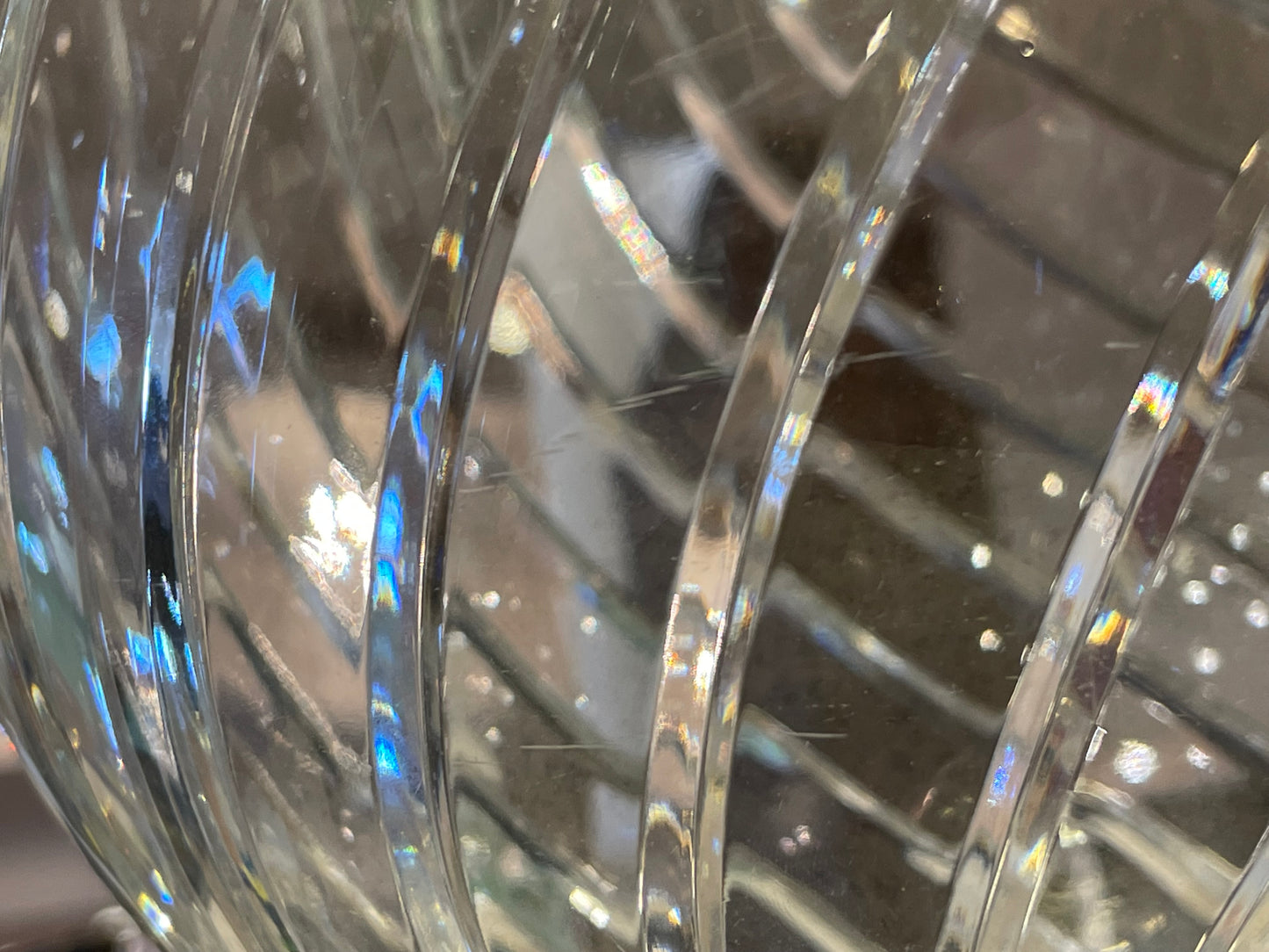 Baccarat Crystal "Cyclades" Swirl Vase