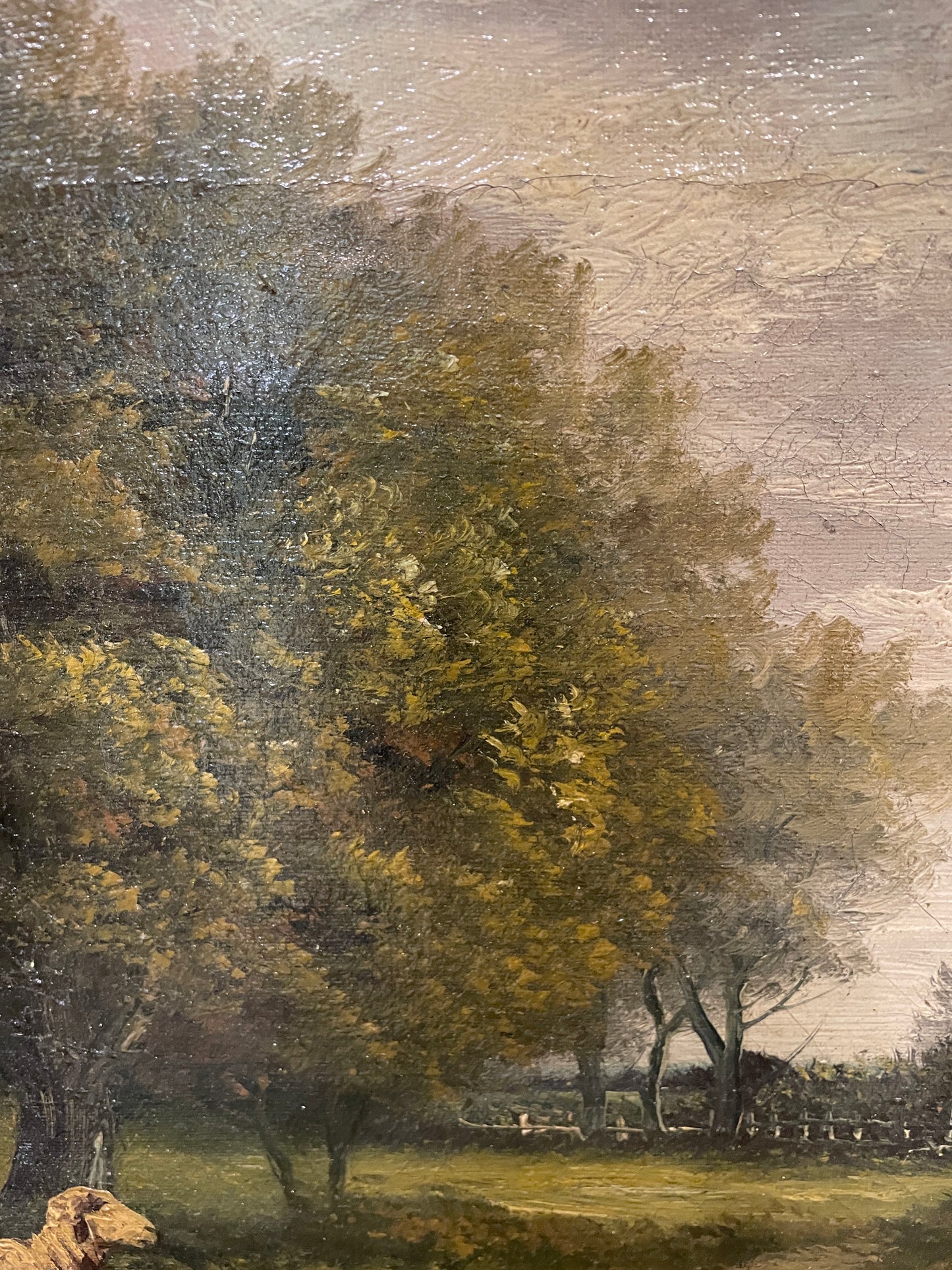 Jacques Durant Oil On Canvas Landscape with Sheep (0M1001)
