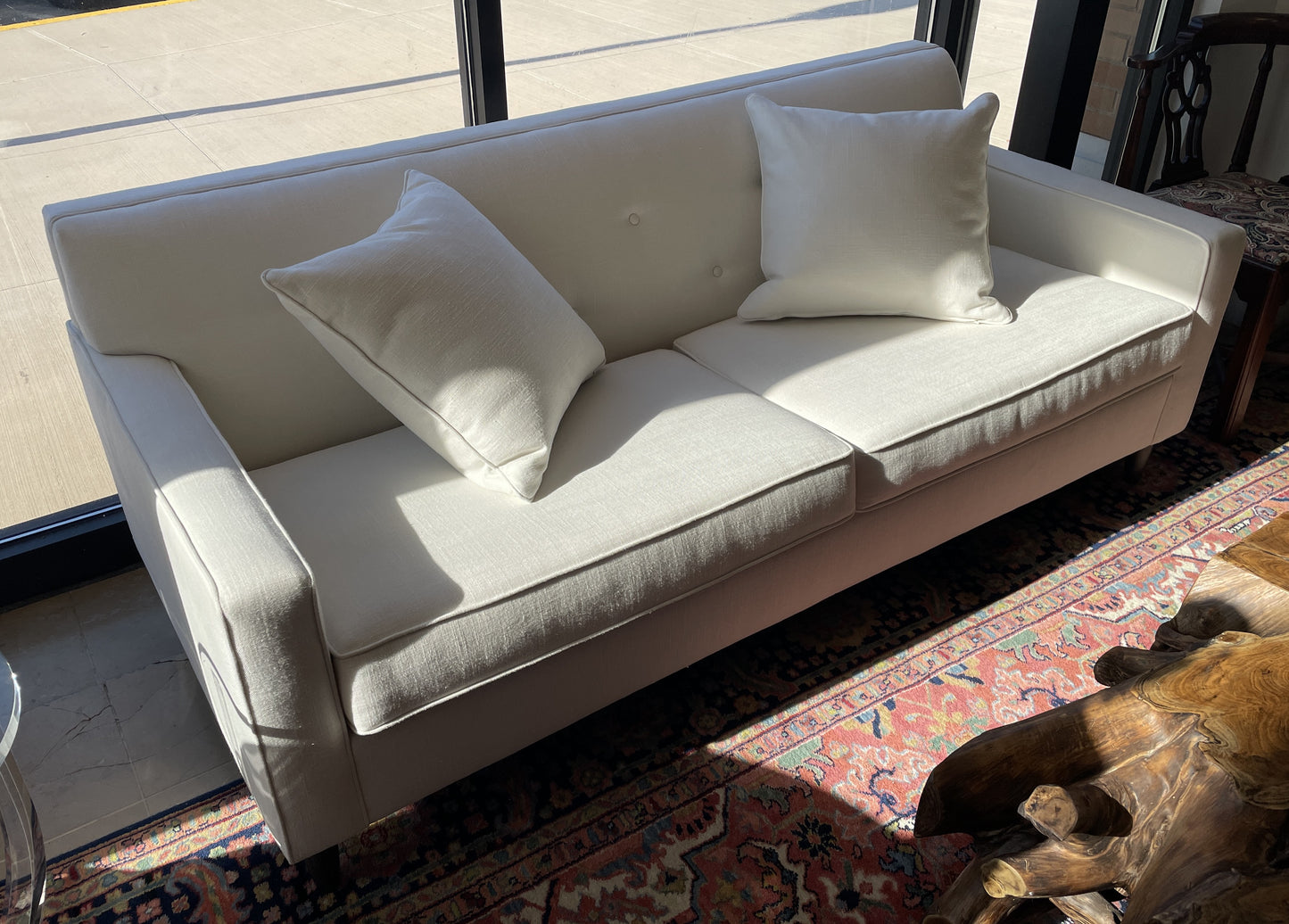 Ethan Allen Marcus 79" Track Arm Sofa, Tufted (0I600Z)