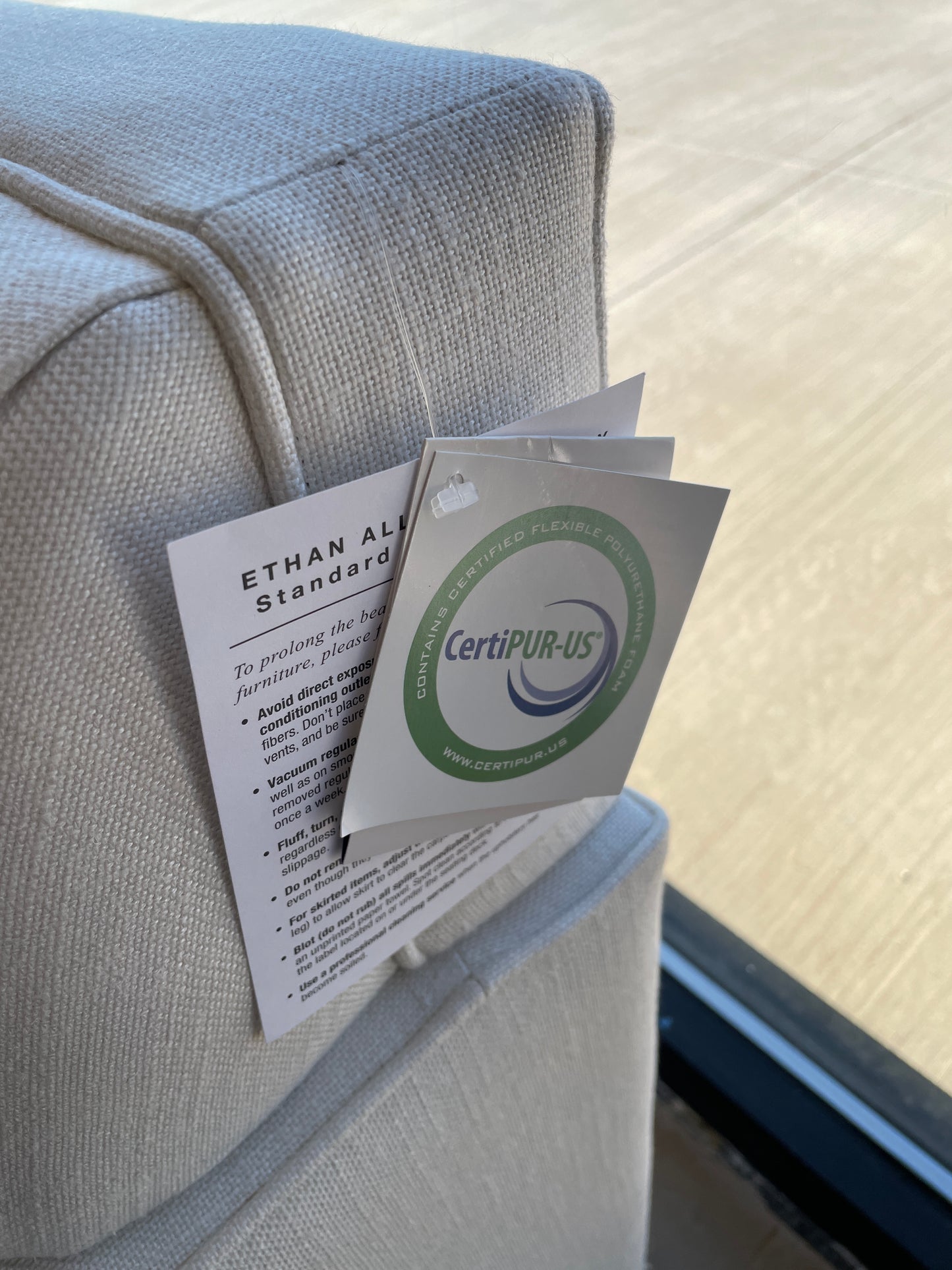 Ethan Allen Marcus 79" Track Arm Sofa, Tufted (0I600Z)