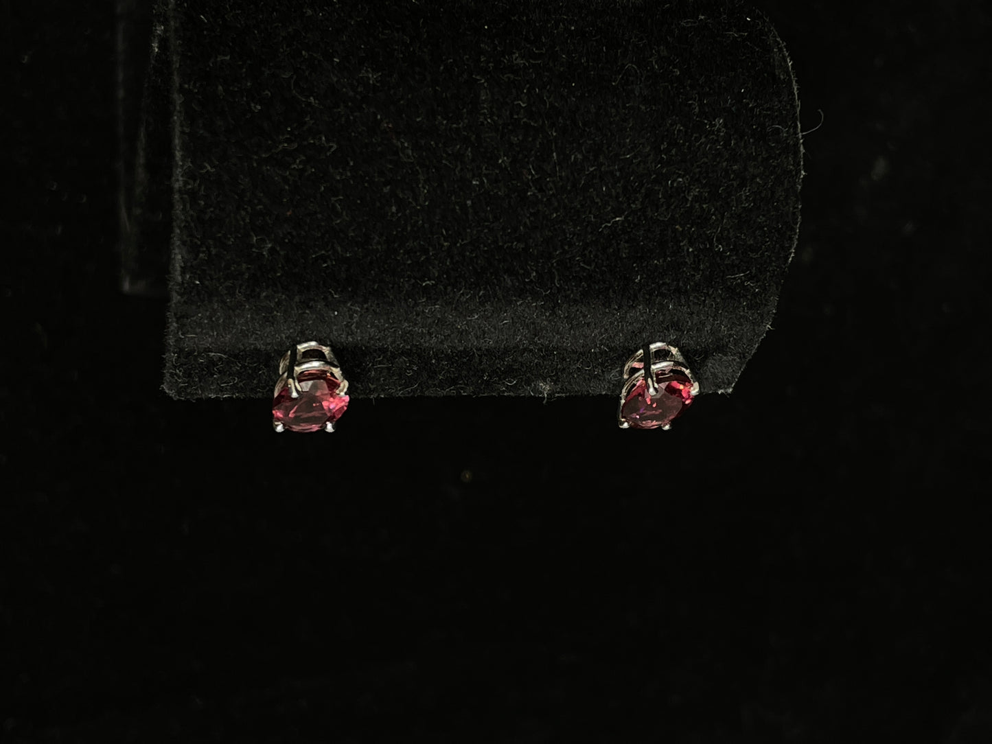 Pink Tourmaline Earrings in 14K white gold (09B00C)